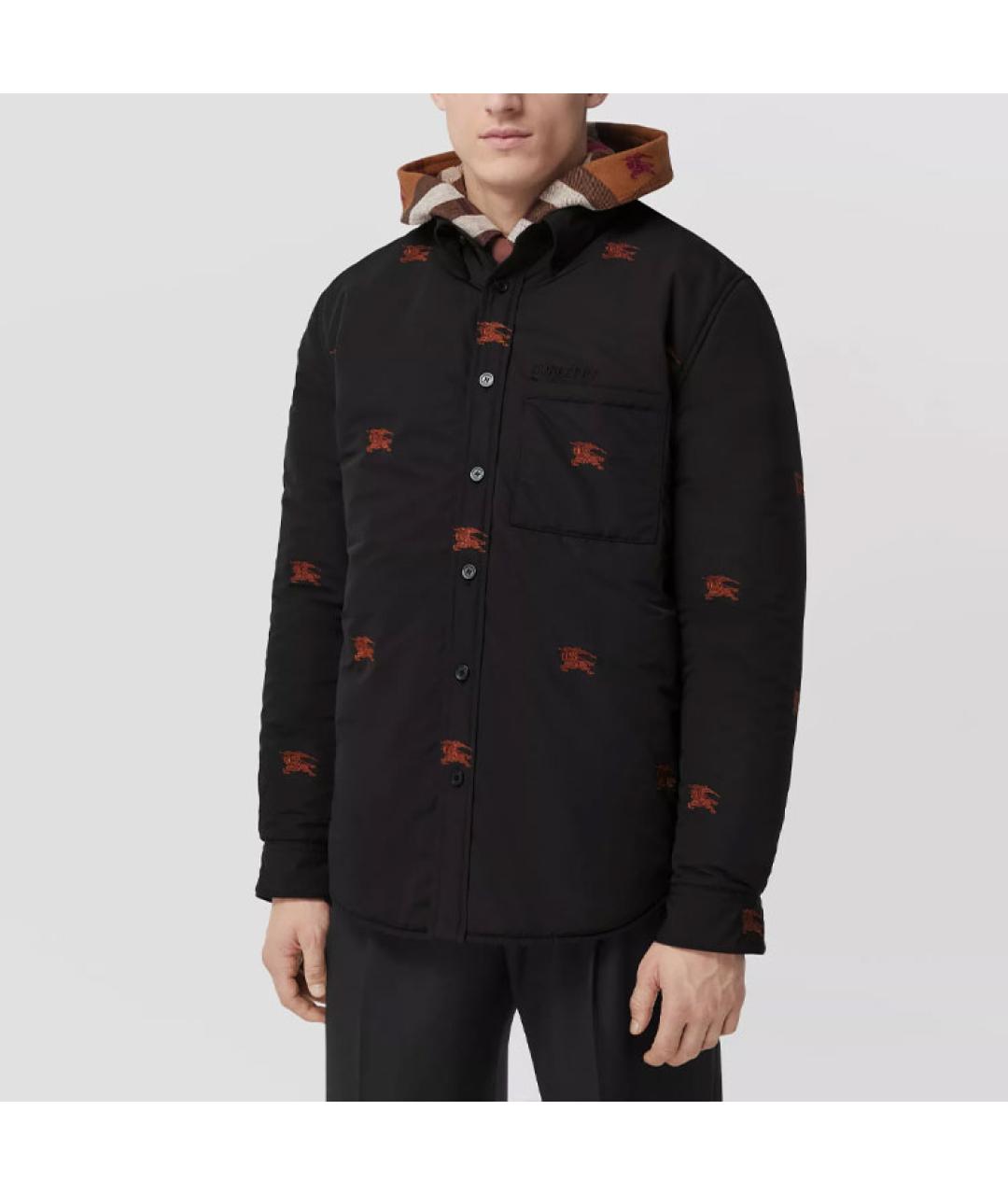 BURBERRY Черная кэжуал рубашка, фото 4