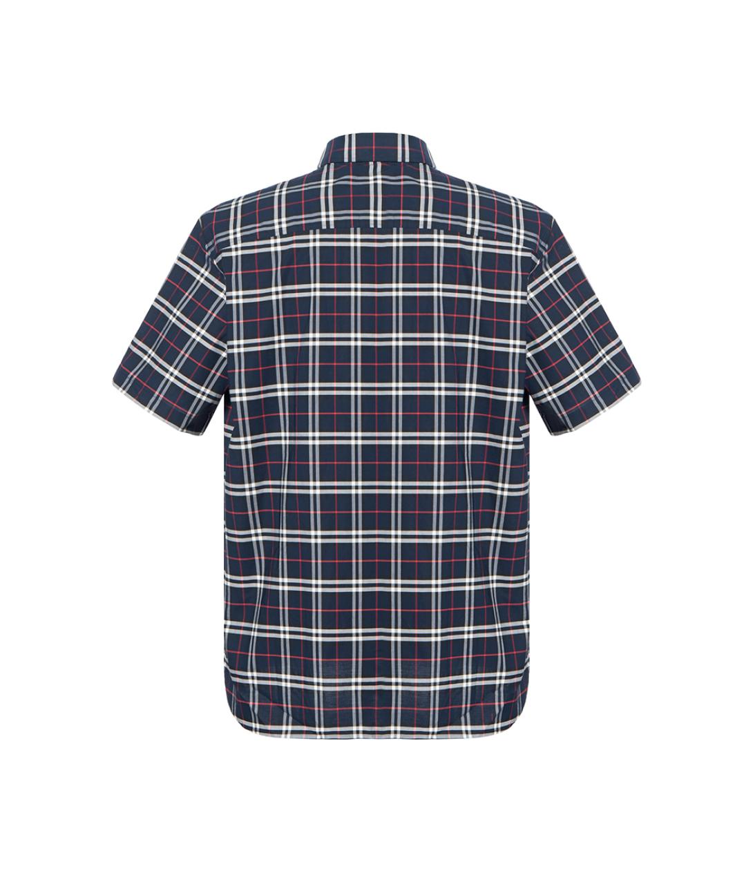 BURBERRY Темно-синяя хлопковая классическая рубашка, фото 2