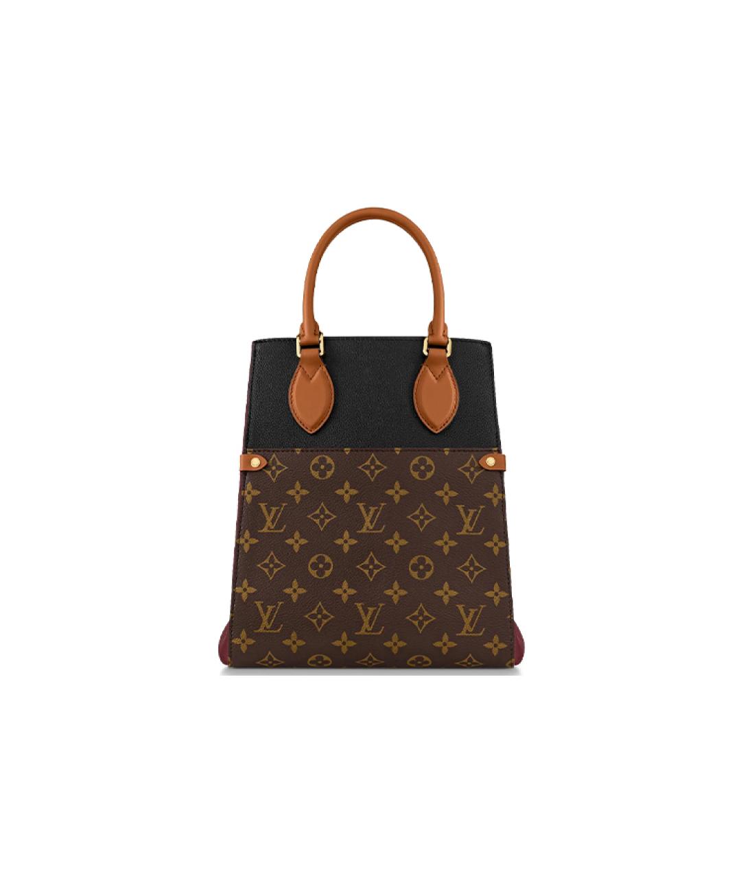 LOUIS VUITTON Коричневая сумка с короткими ручками, фото 2