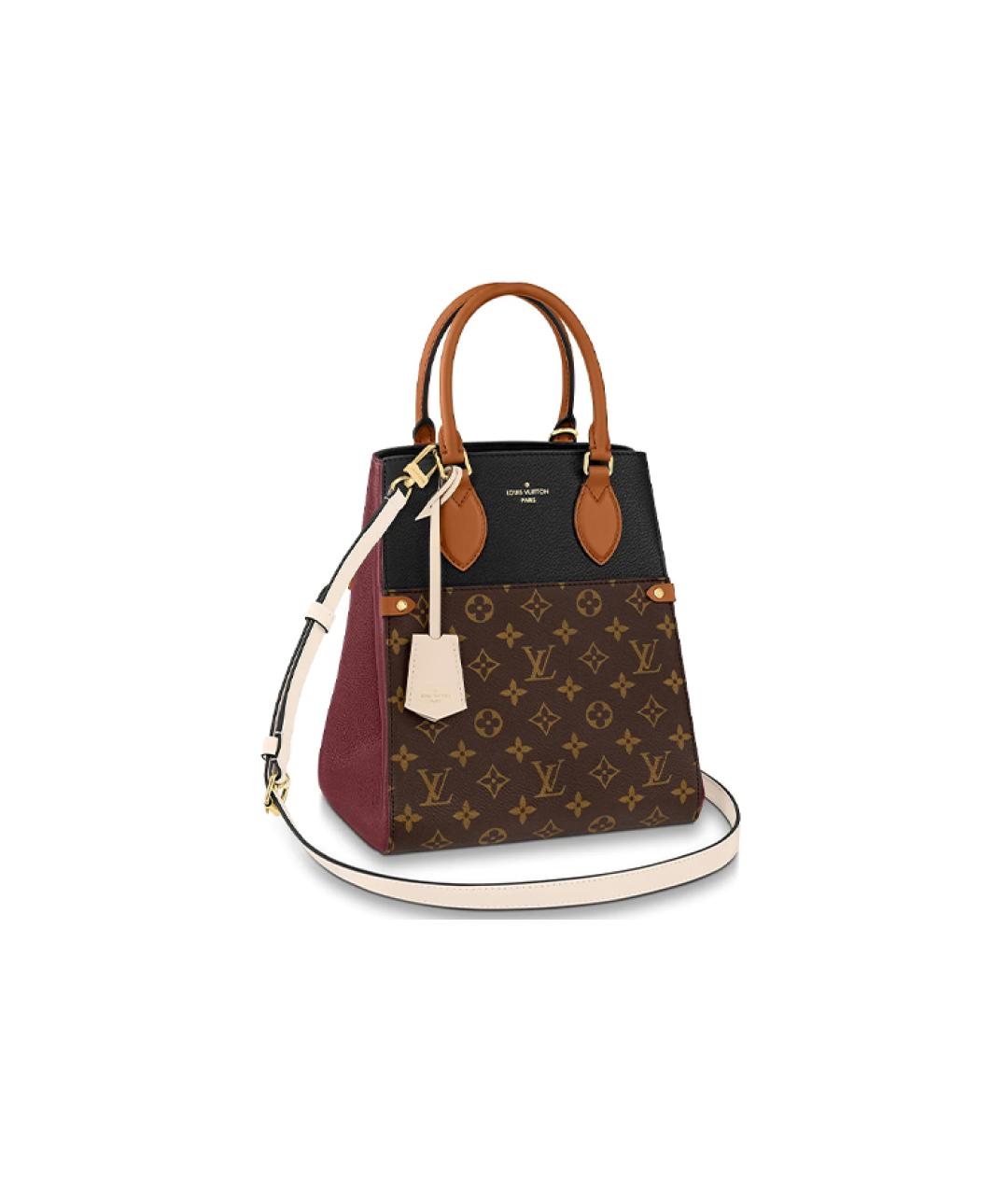 LOUIS VUITTON Коричневая сумка с короткими ручками, фото 1