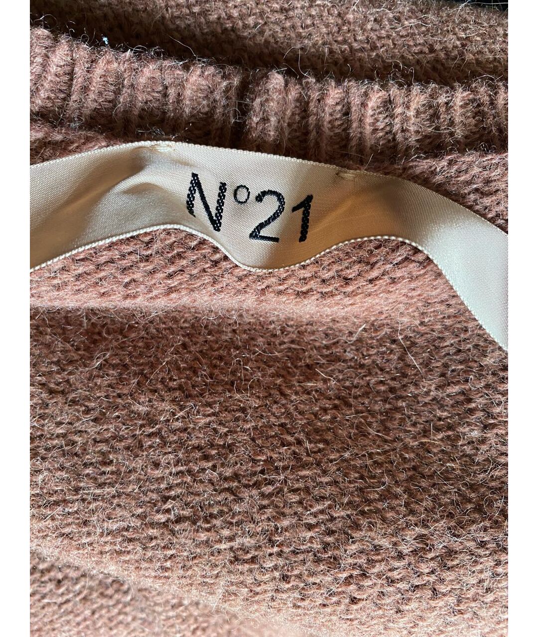 NO. 21 Коричневый шерстяной джемпер / свитер, фото 6