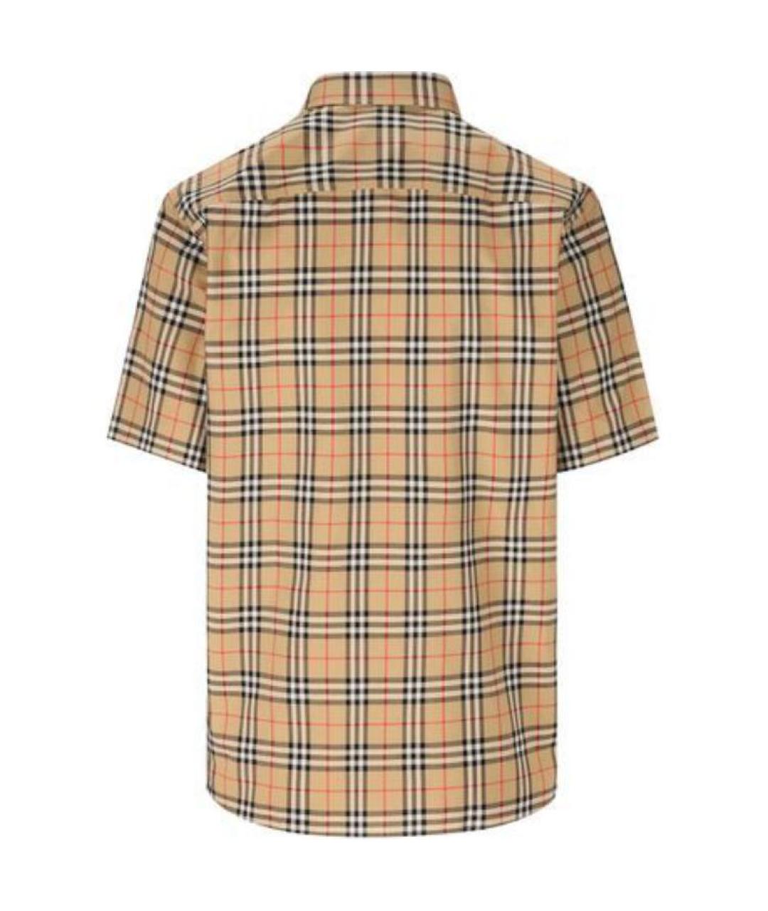 BURBERRY Бежевая хлопковая кэжуал рубашка, фото 2