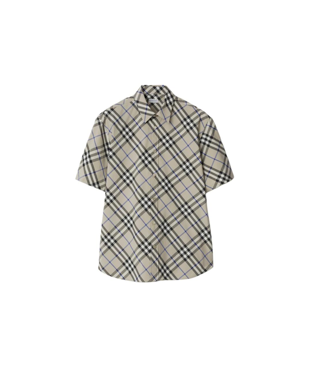 BURBERRY Зеленая хлопковая кэжуал рубашка, фото 3