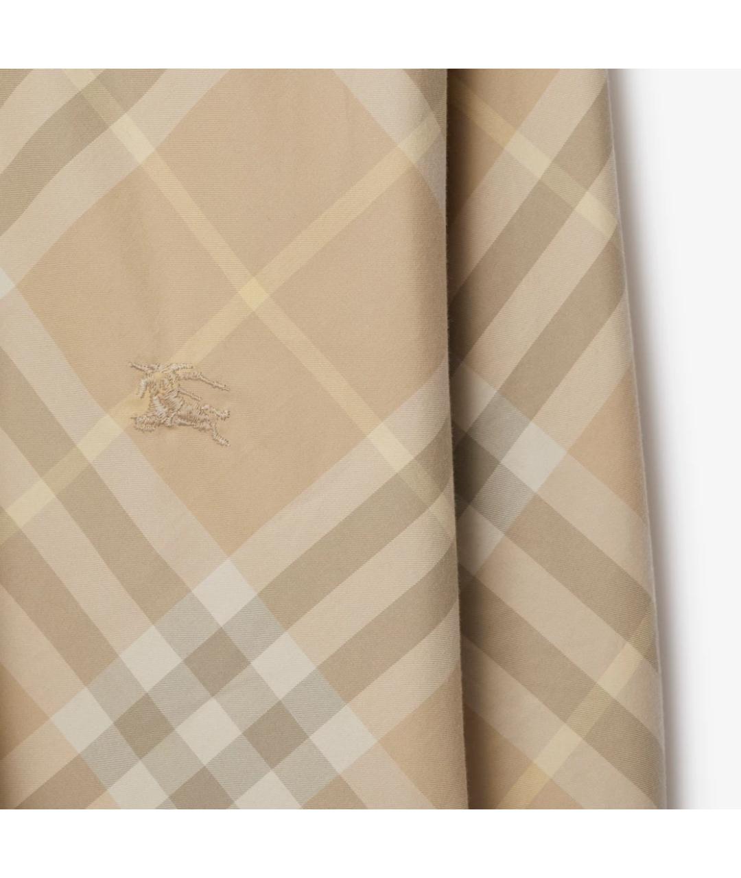 BURBERRY Бежевая хлопковая кэжуал рубашка, фото 6