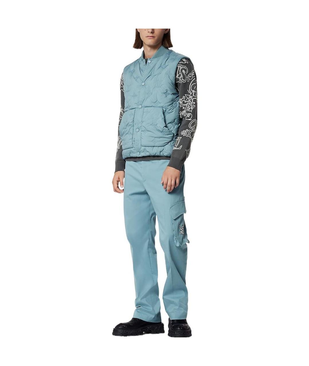 LOUIS VUITTON Голубой жилет, фото 2