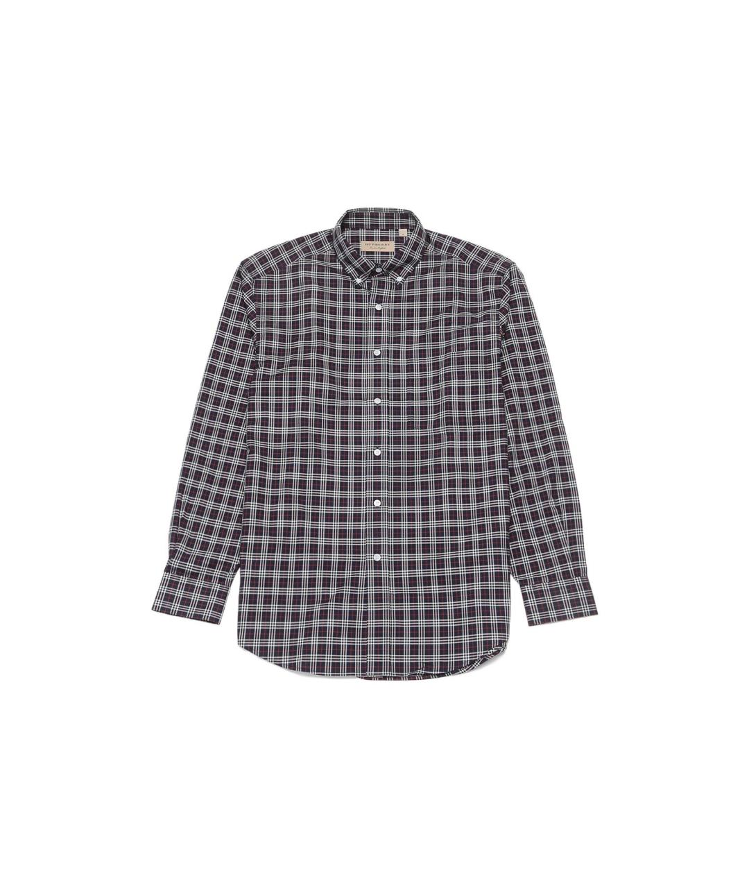 BURBERRY Синяя хлопковая классическая рубашка, фото 6