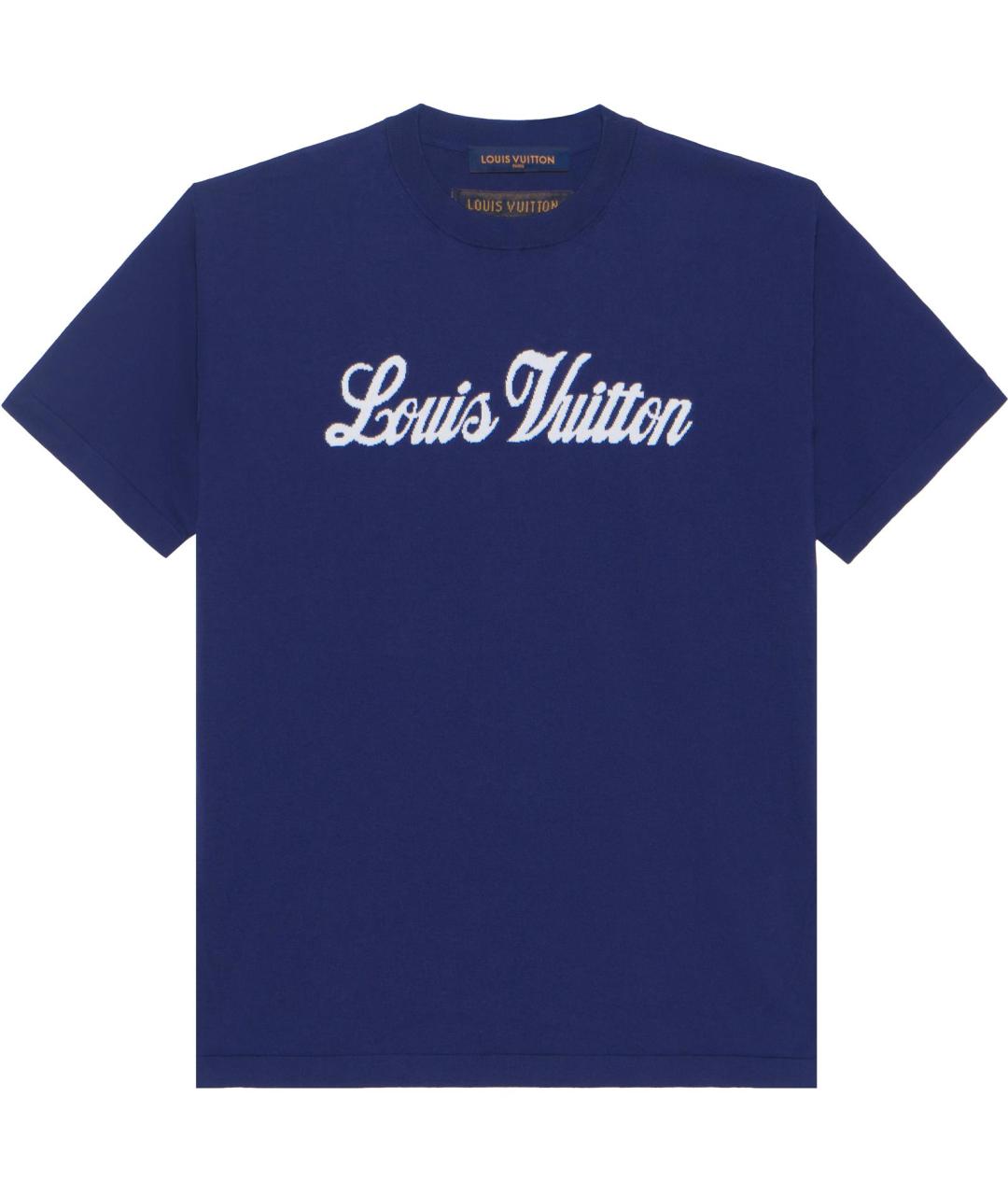 LOUIS VUITTON Синяя футболка, фото 1