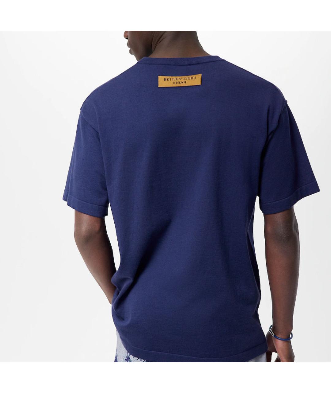 LOUIS VUITTON Синяя футболка, фото 4