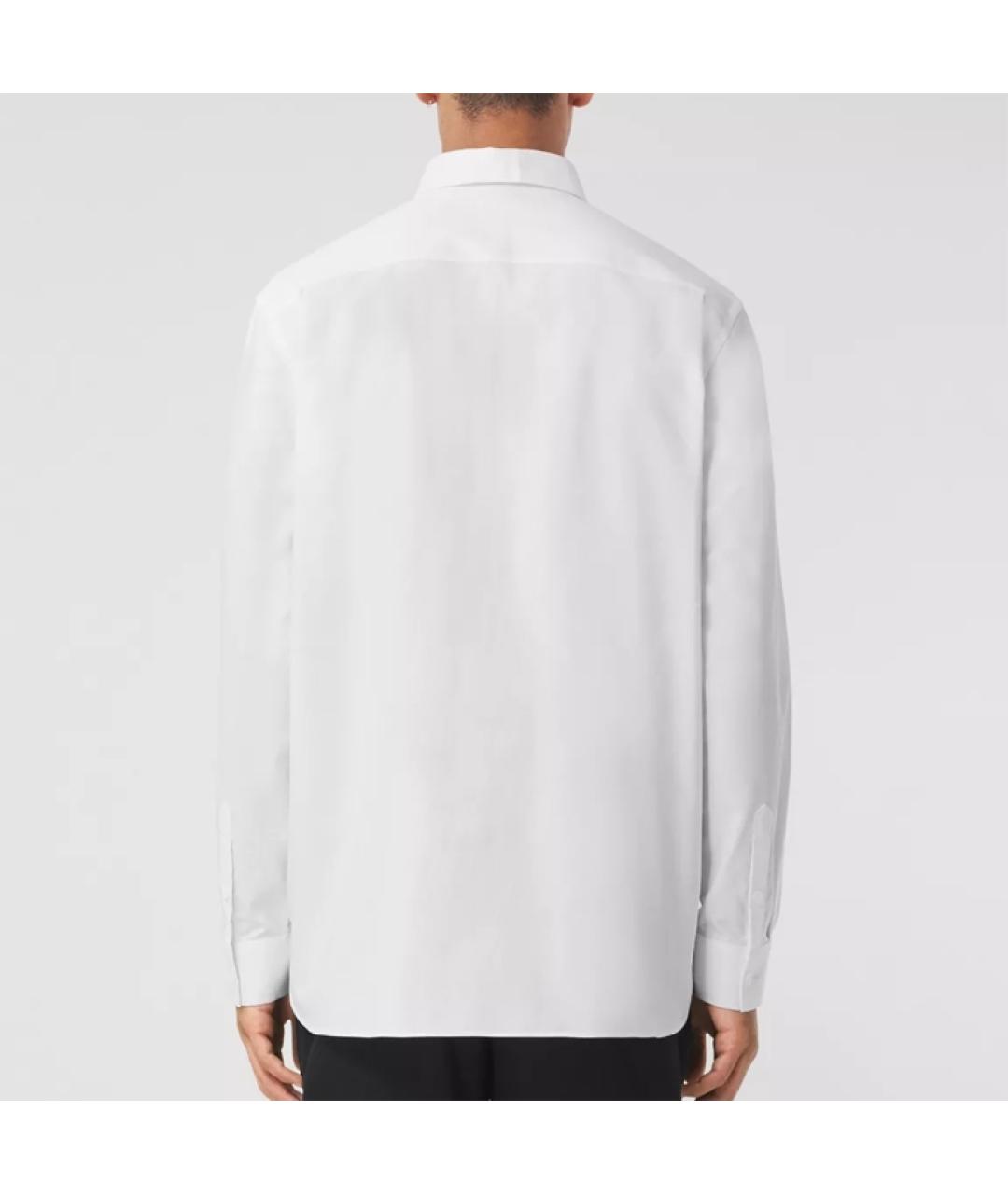 BURBERRY Белая хлопковая кэжуал рубашка, фото 5