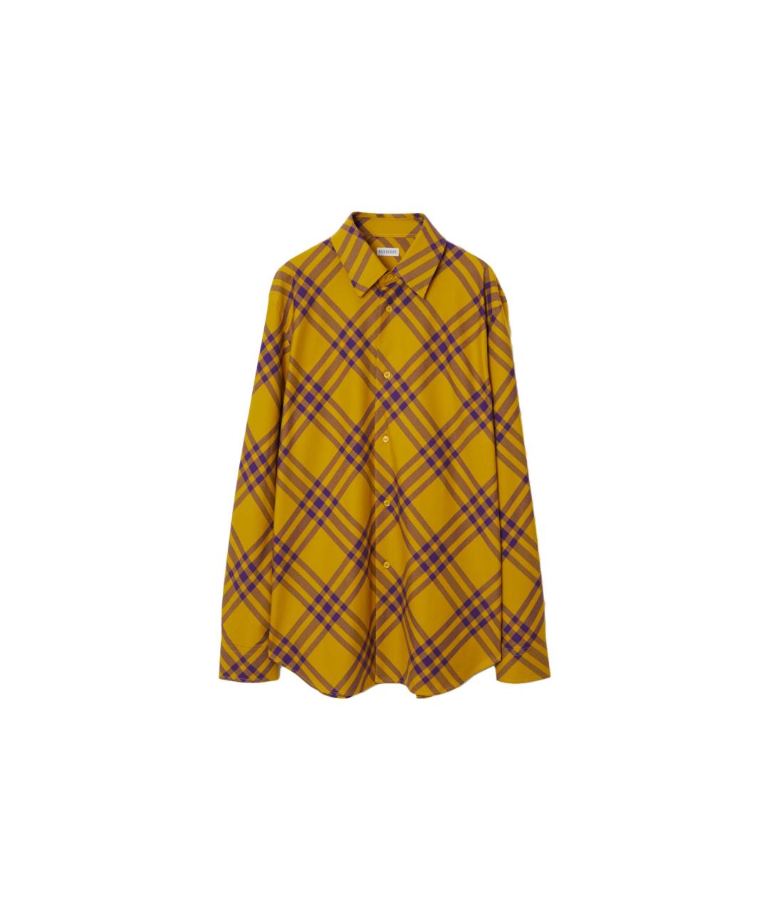 BURBERRY Желтая кэжуал рубашка, фото 6