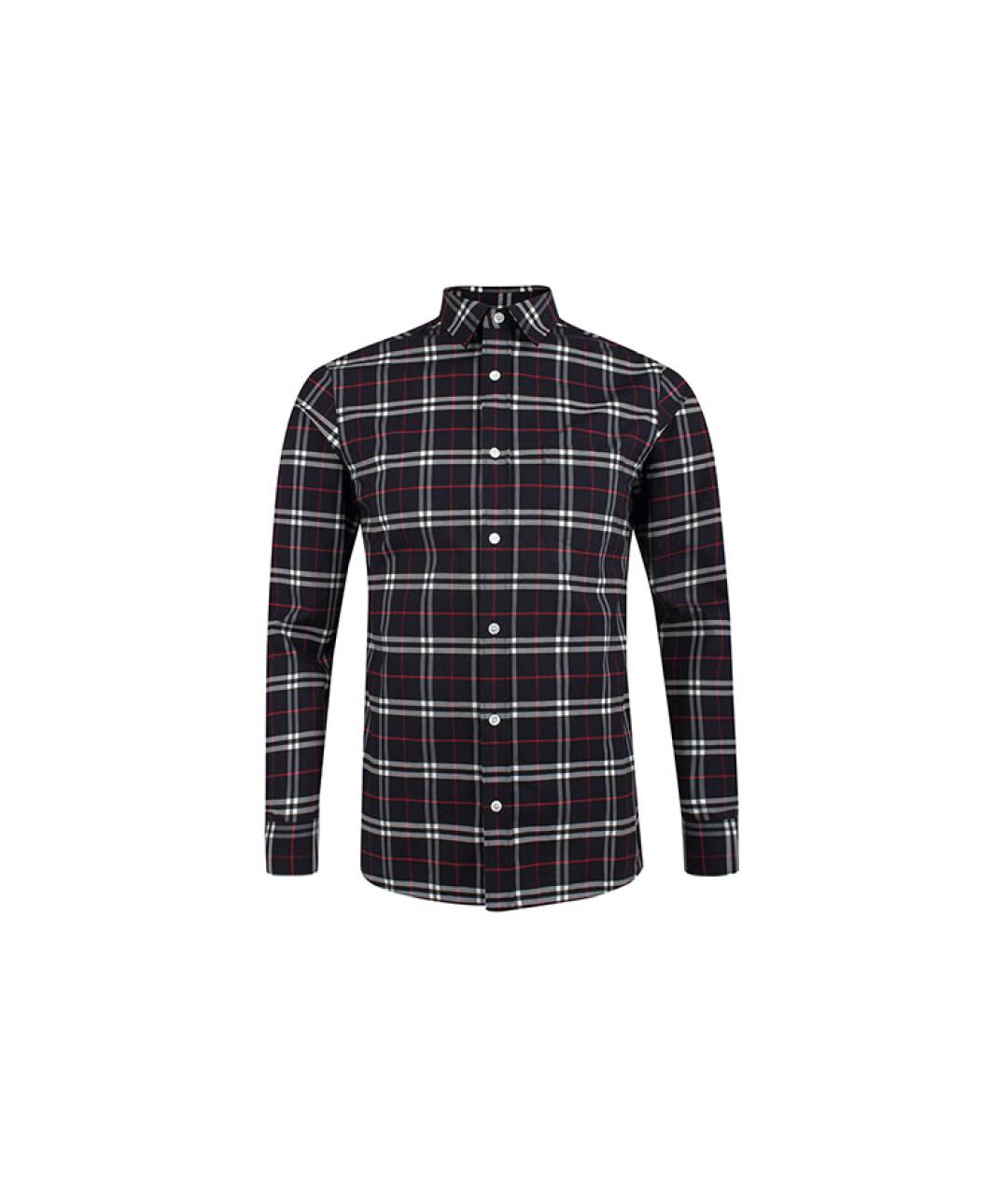 BURBERRY Темно-синяя хлопковая кэжуал рубашка, фото 6