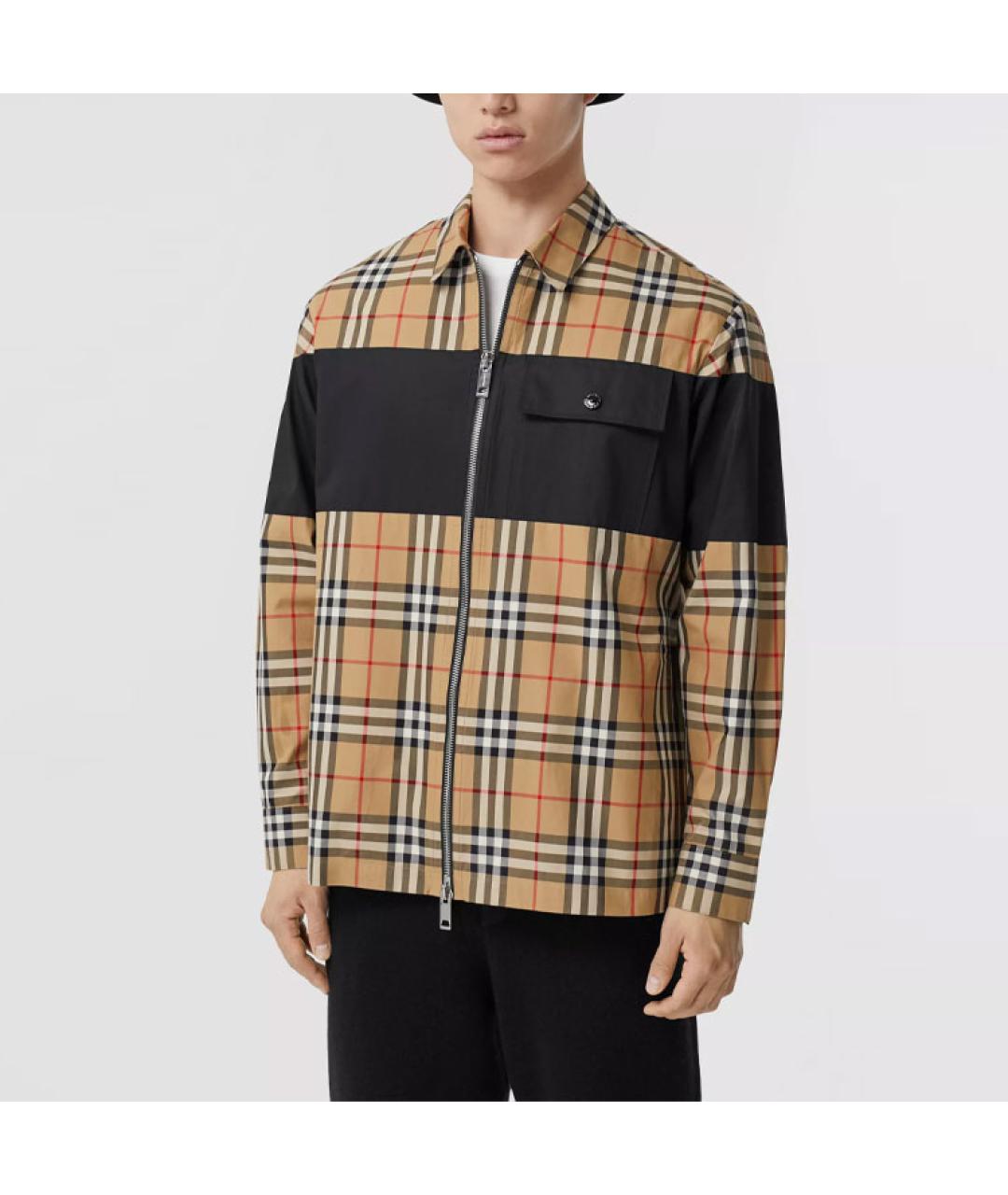 BURBERRY Бежевая хлопковая куртка, фото 4