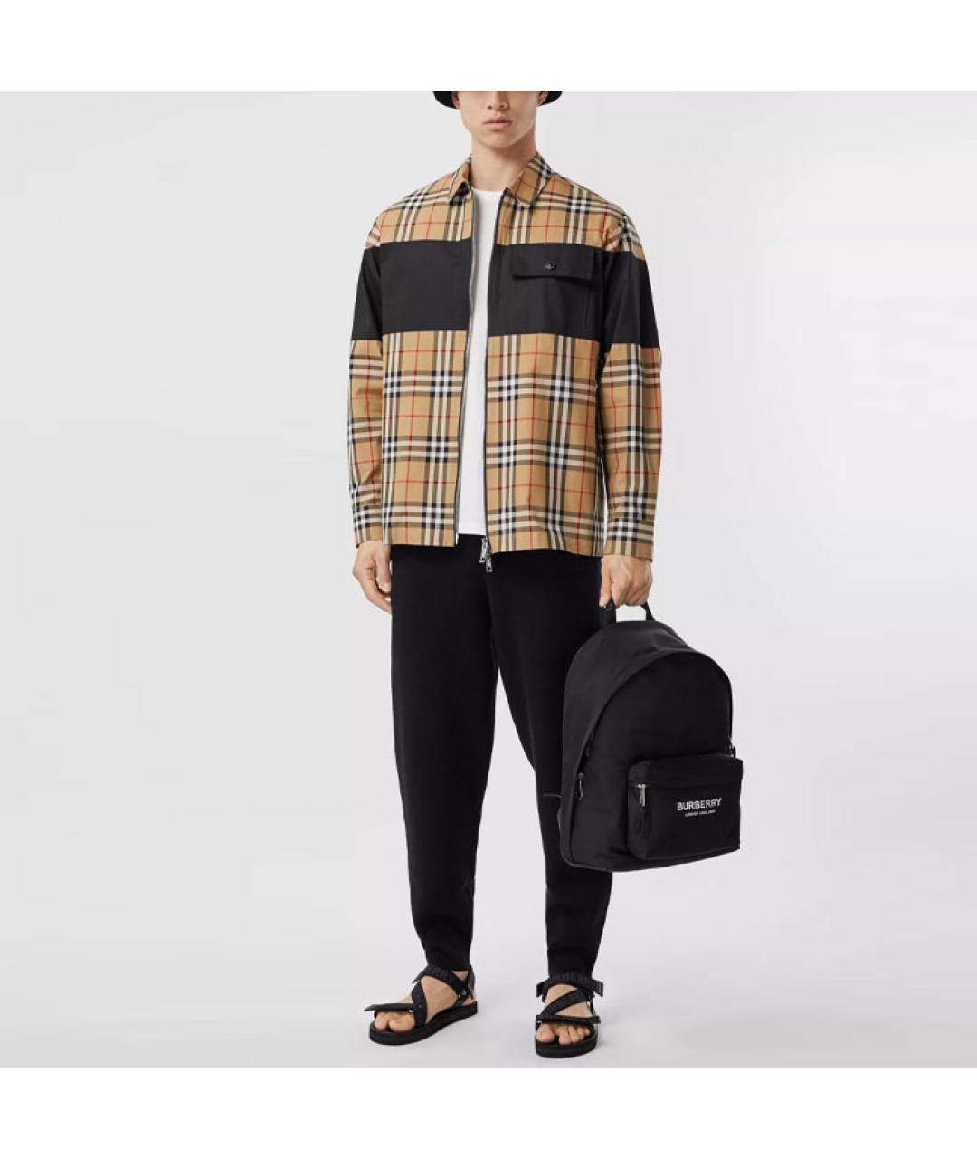 BURBERRY Бежевая хлопковая куртка, фото 3