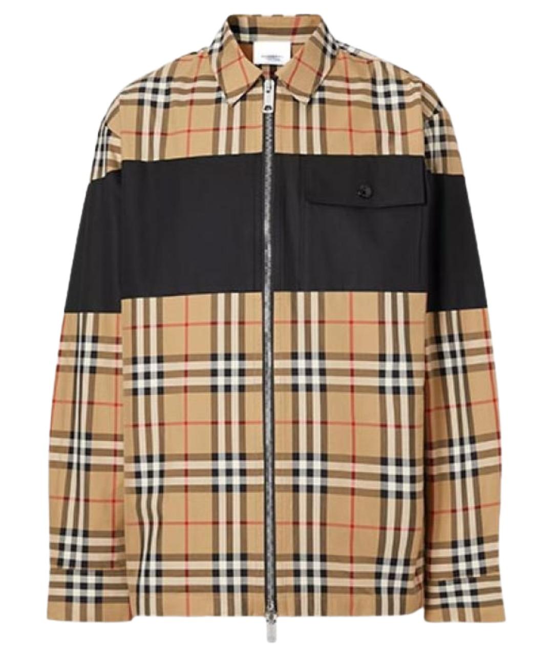 BURBERRY Бежевая хлопковая куртка, фото 1