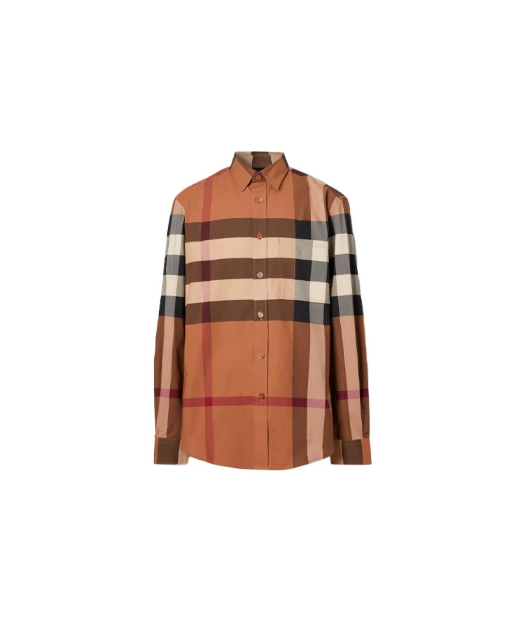 BURBERRY Коричневая кэжуал рубашка, фото 1