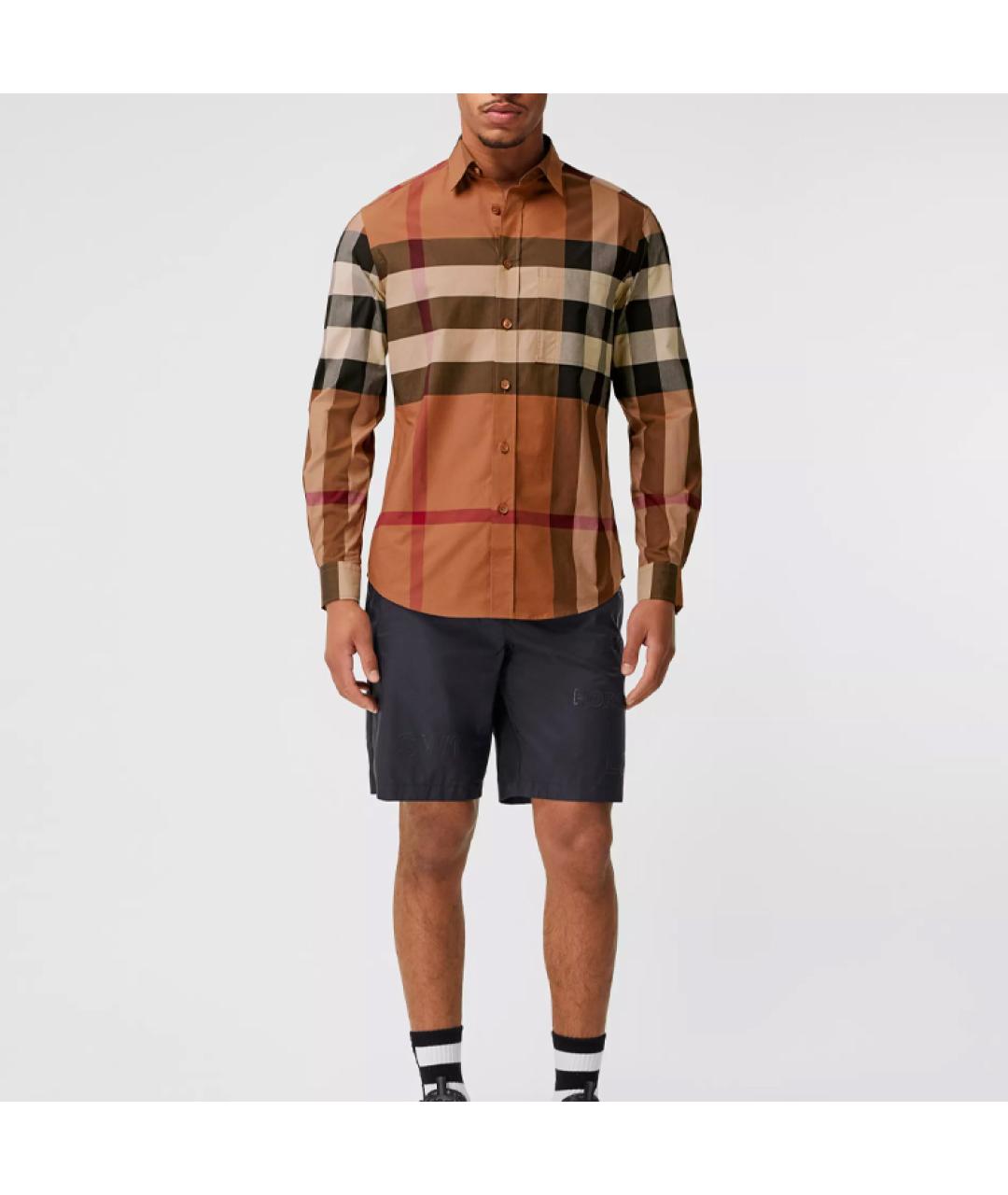 BURBERRY Коричневая кэжуал рубашка, фото 4