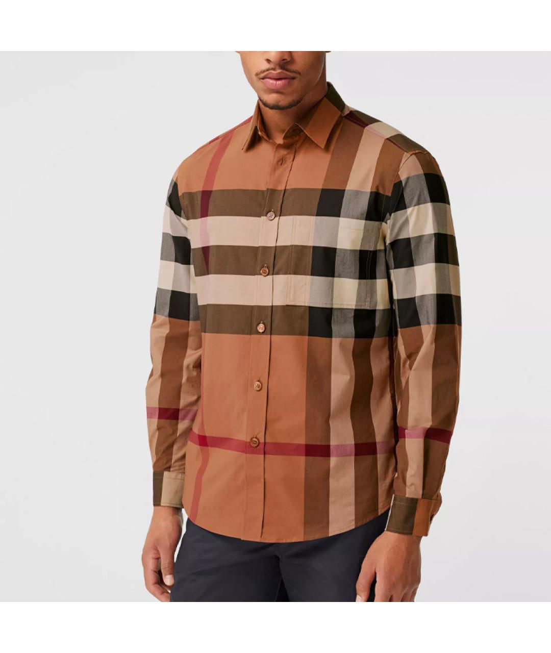 BURBERRY Коричневая кэжуал рубашка, фото 3