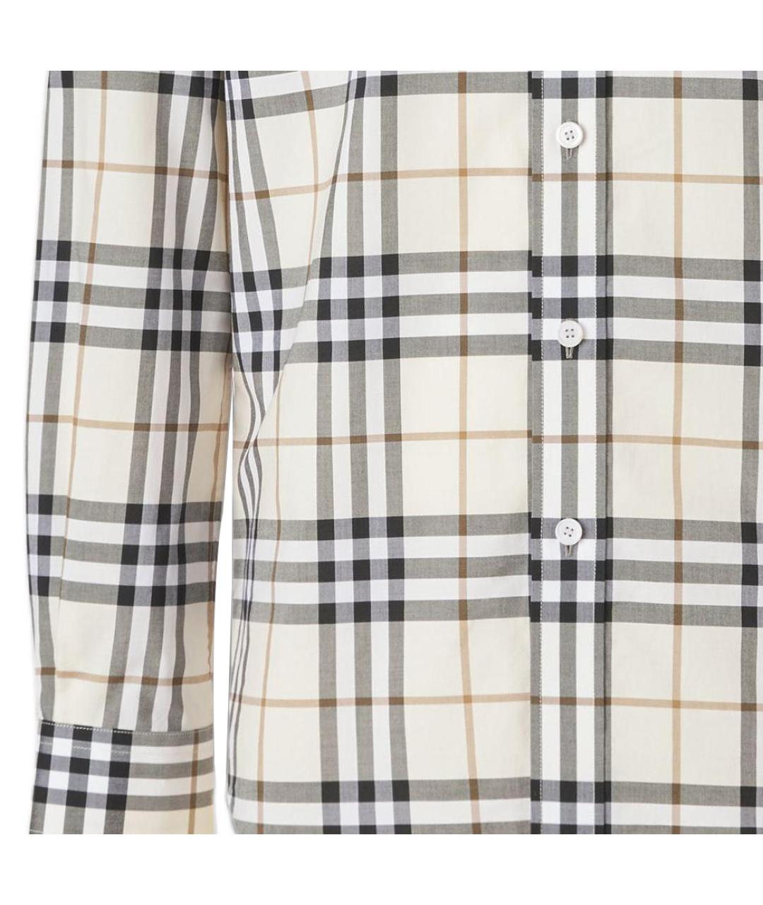 BURBERRY Белая хлопковая кэжуал рубашка, фото 4