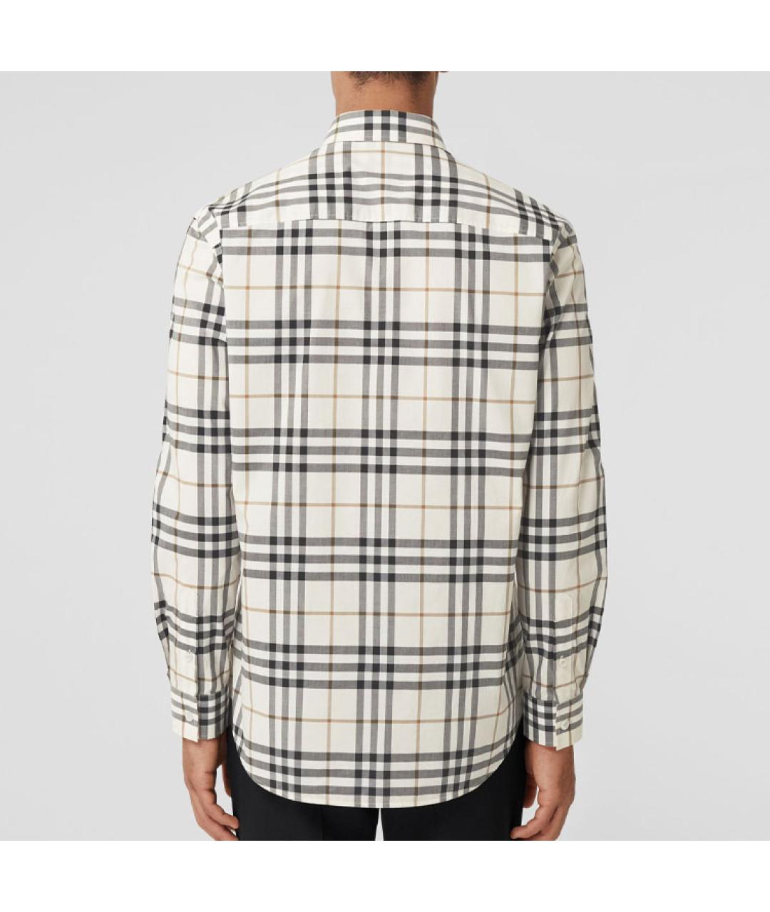 BURBERRY Белая хлопковая кэжуал рубашка, фото 3