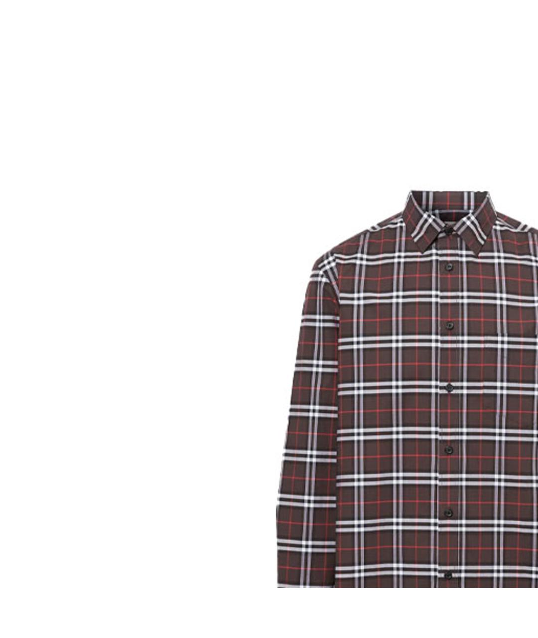 BURBERRY Мульти хлопковая кэжуал рубашка, фото 5