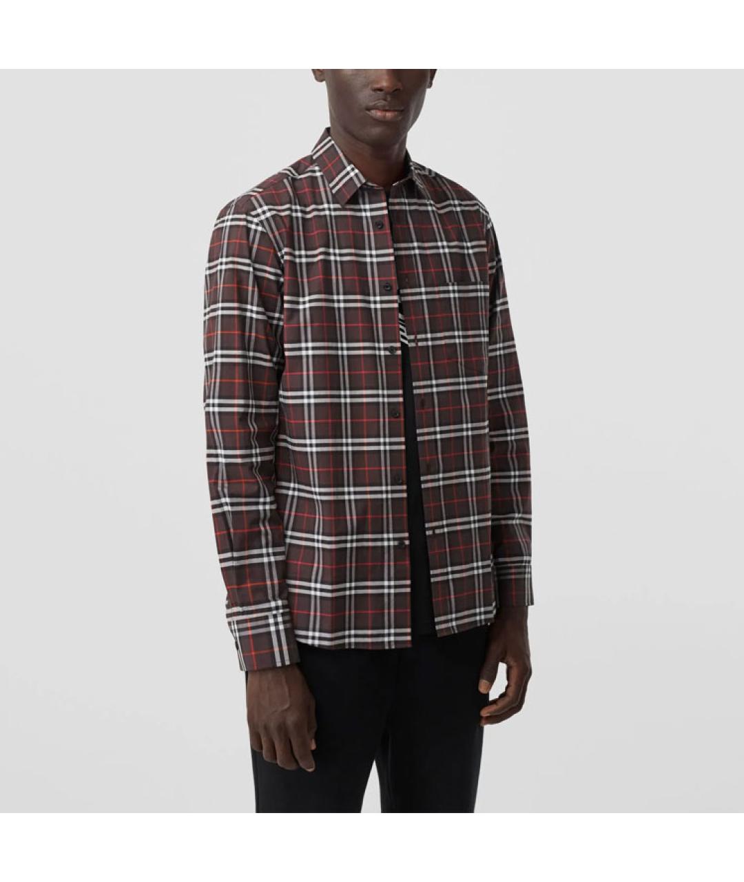 BURBERRY Мульти хлопковая кэжуал рубашка, фото 2