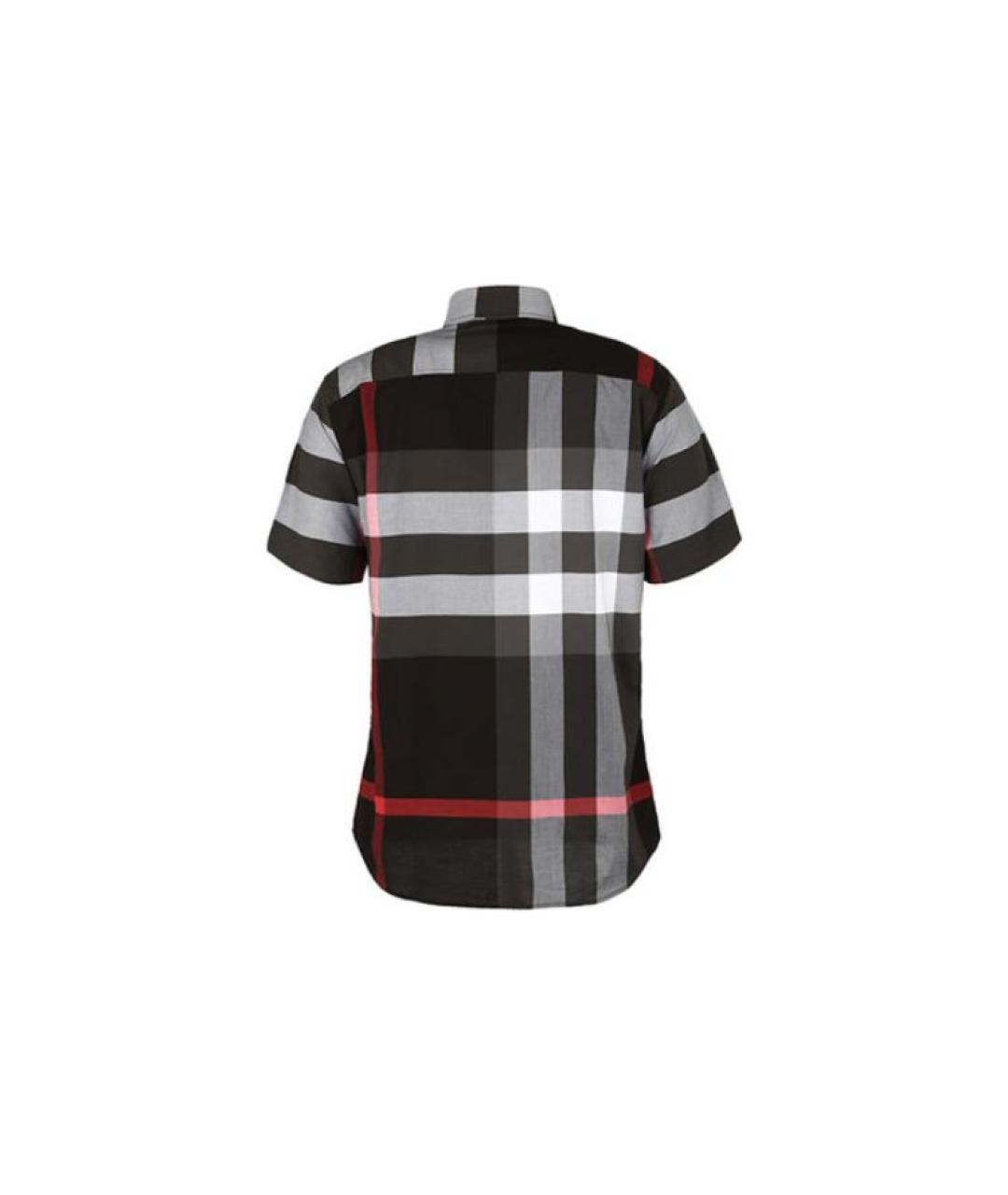 BURBERRY Антрацитовая хлопковая кэжуал рубашка, фото 2