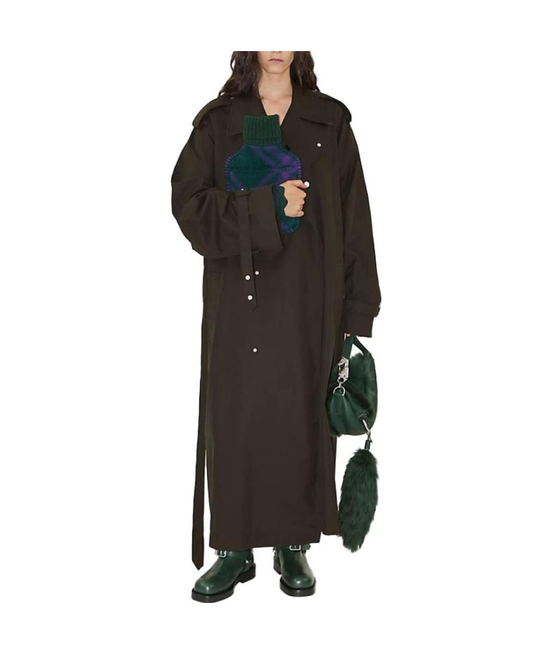 BURBERRY Зеленый тренч/плащ, фото 2