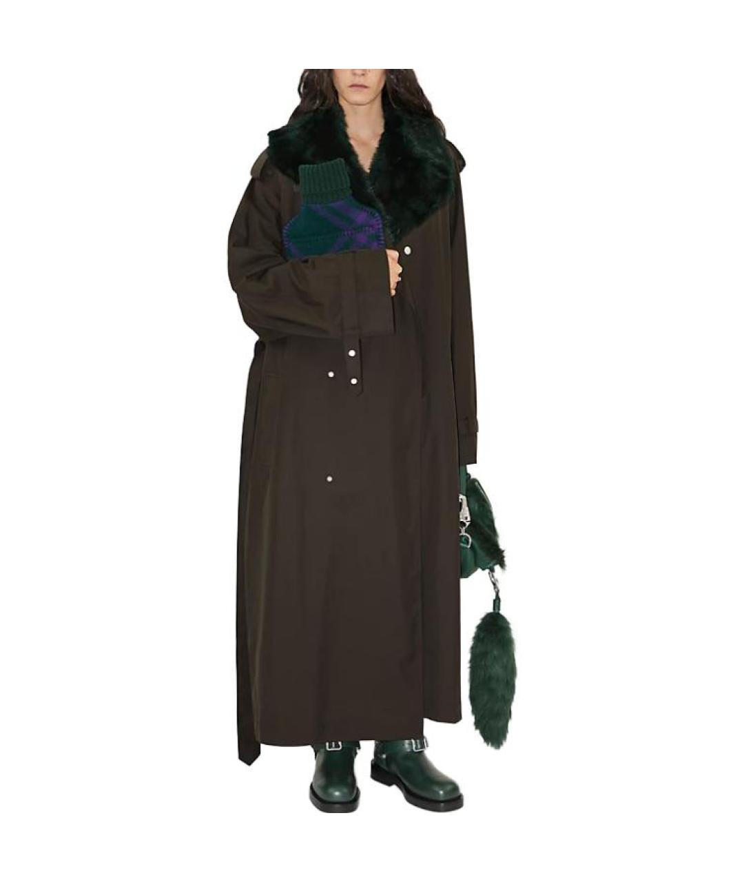 BURBERRY Зеленый тренч/плащ, фото 3