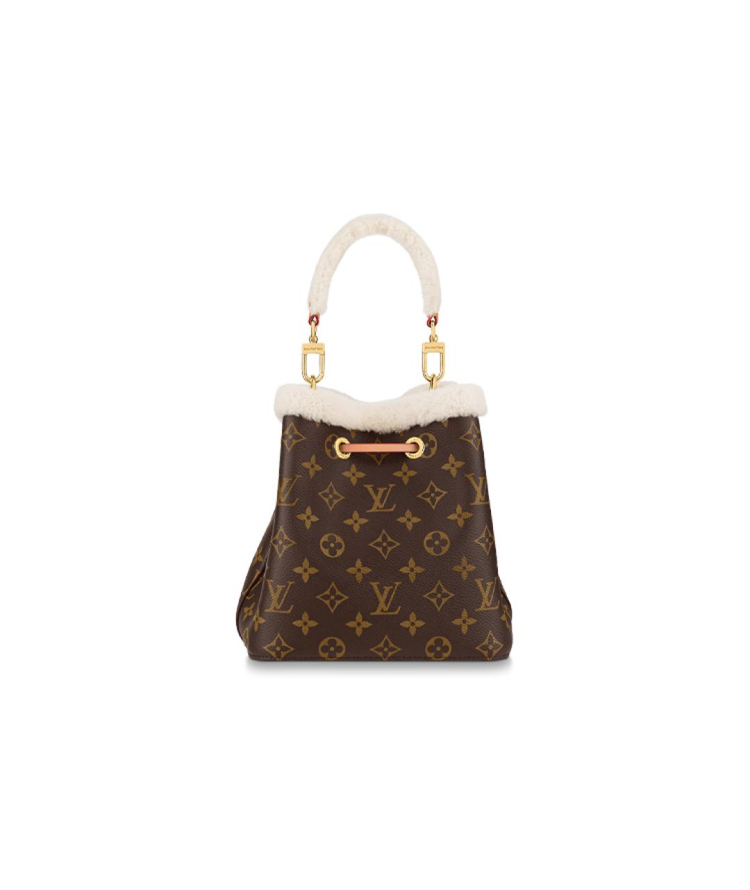 LOUIS VUITTON Коричневая сумка с короткими ручками, фото 3