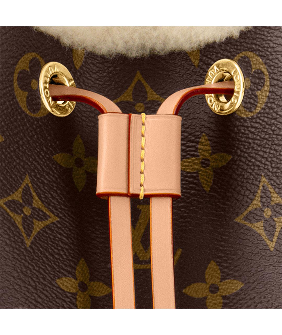 LOUIS VUITTON Коричневая сумка с короткими ручками, фото 5