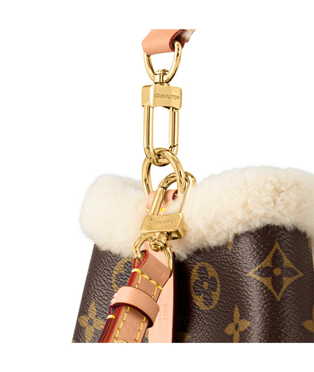 LOUIS VUITTON Коричневая сумка с короткими ручками, фото 6