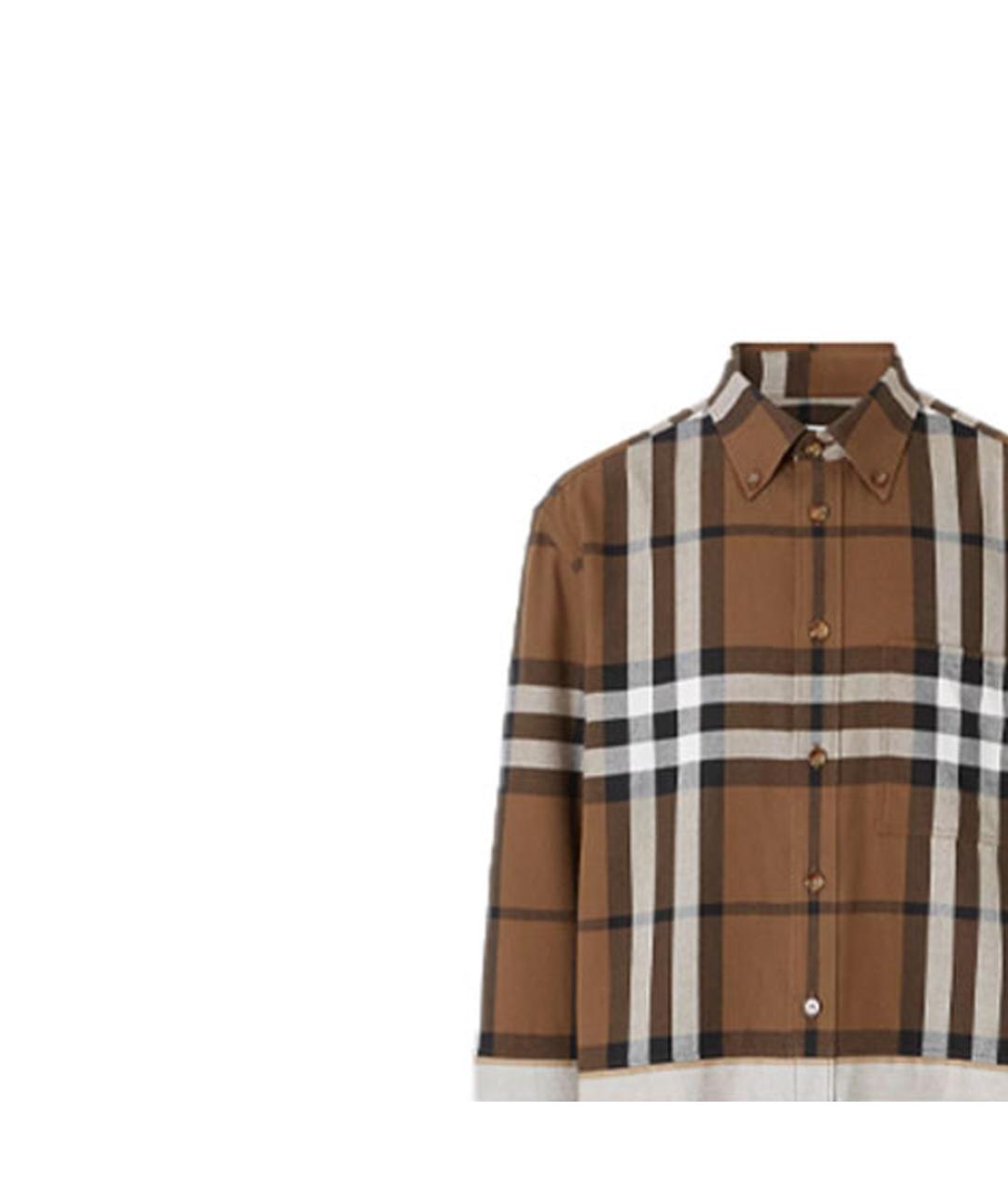 BURBERRY Мульти хлопковая кэжуал рубашка, фото 4