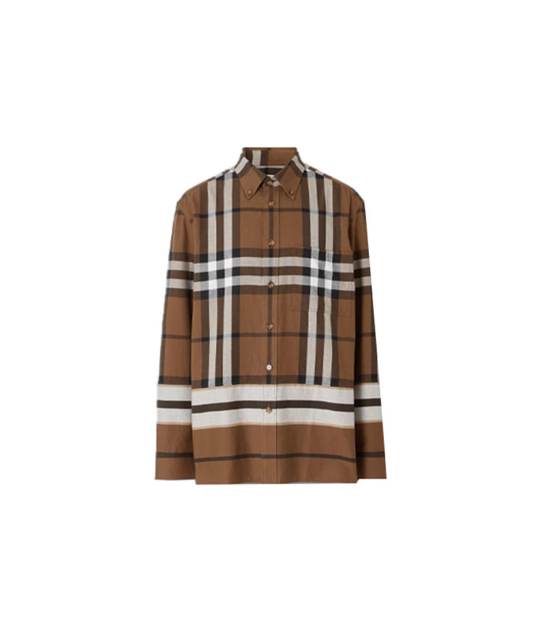 BURBERRY Мульти хлопковая кэжуал рубашка, фото 6