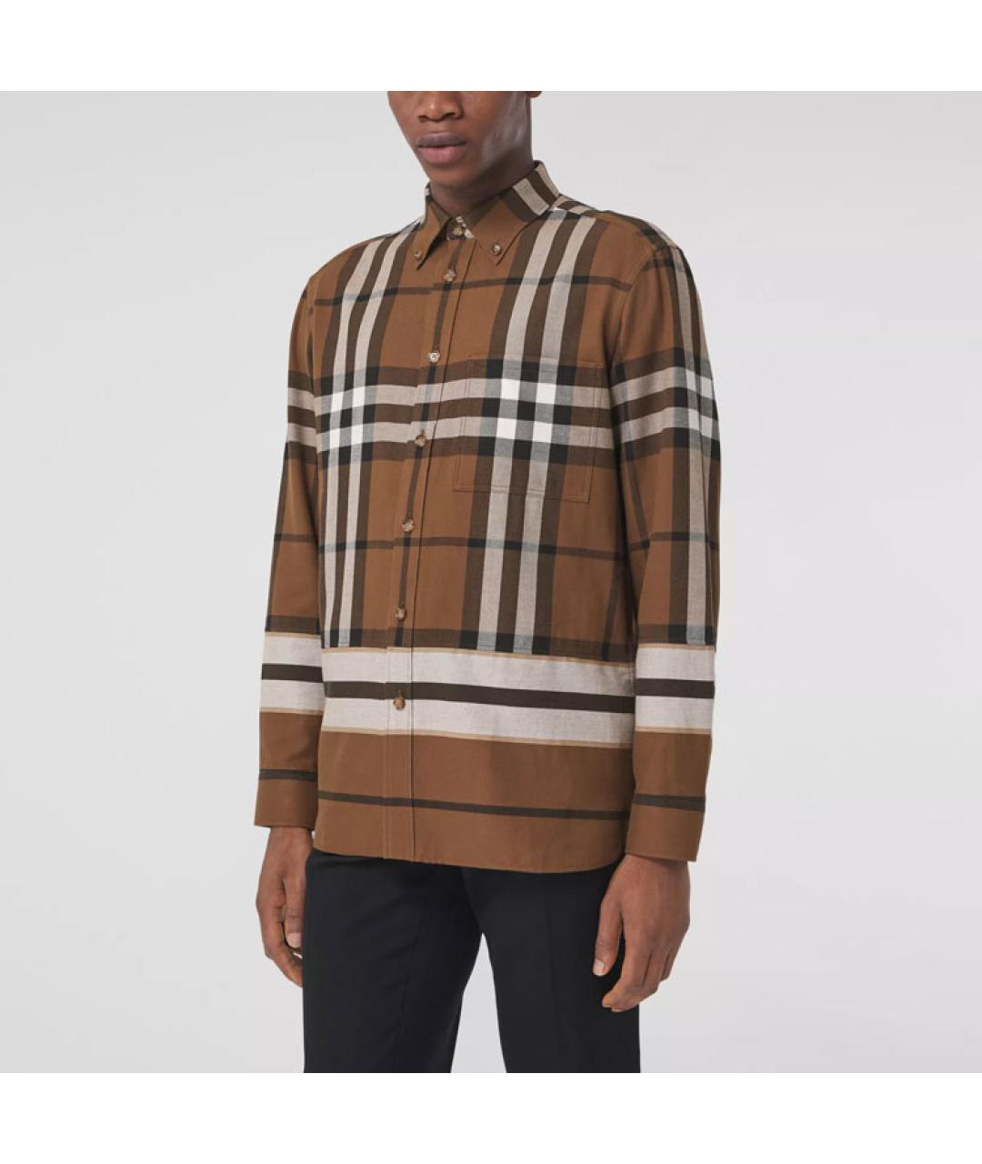BURBERRY Мульти хлопковая кэжуал рубашка, фото 3