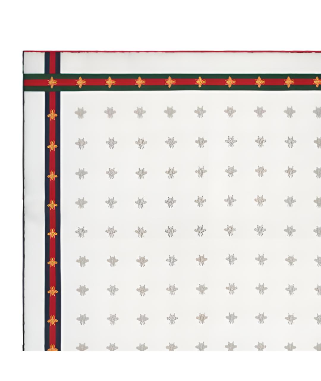 GUCCI Белый шарф, фото 3