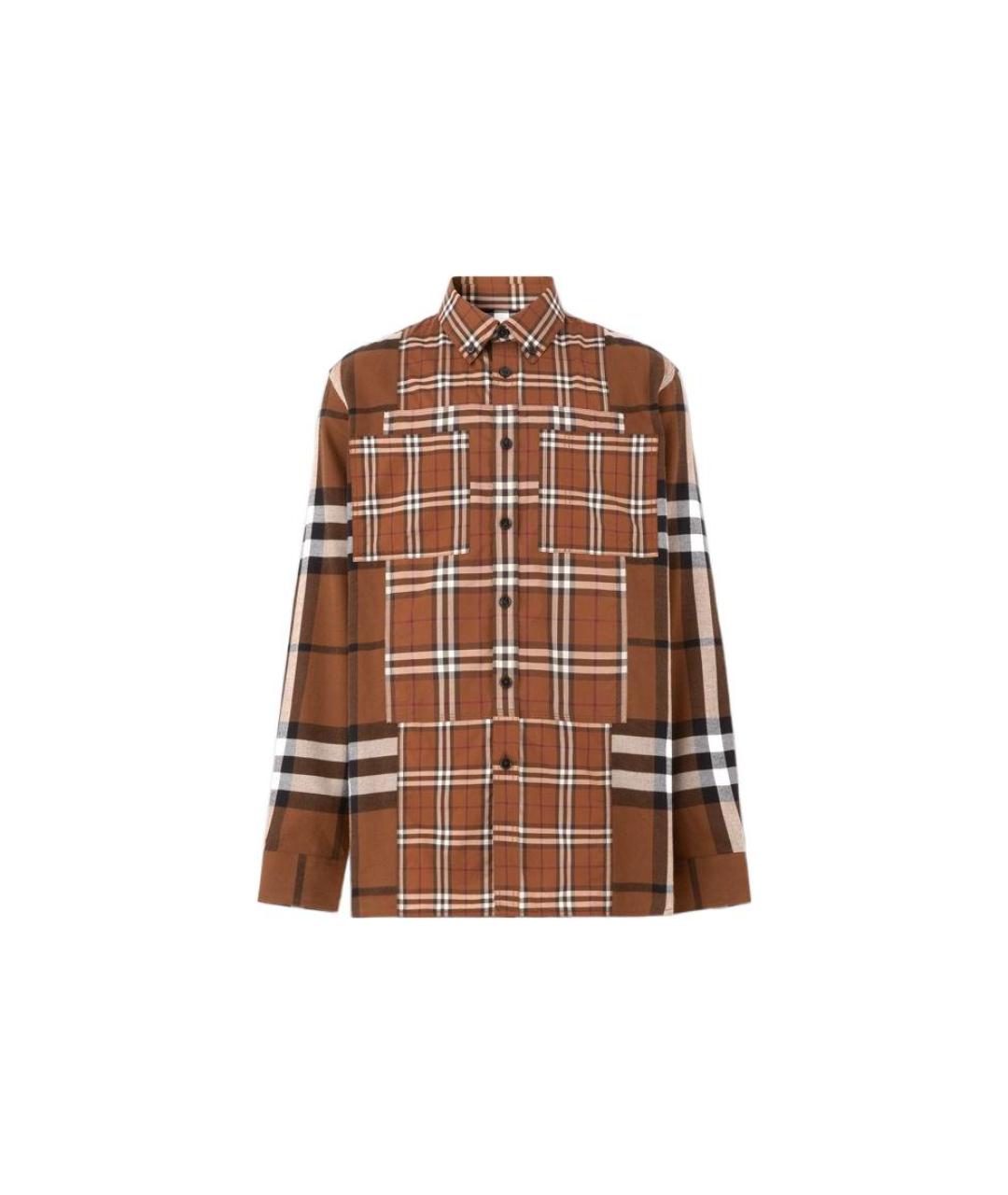 BURBERRY Мульти хлопковая кэжуал рубашка, фото 6