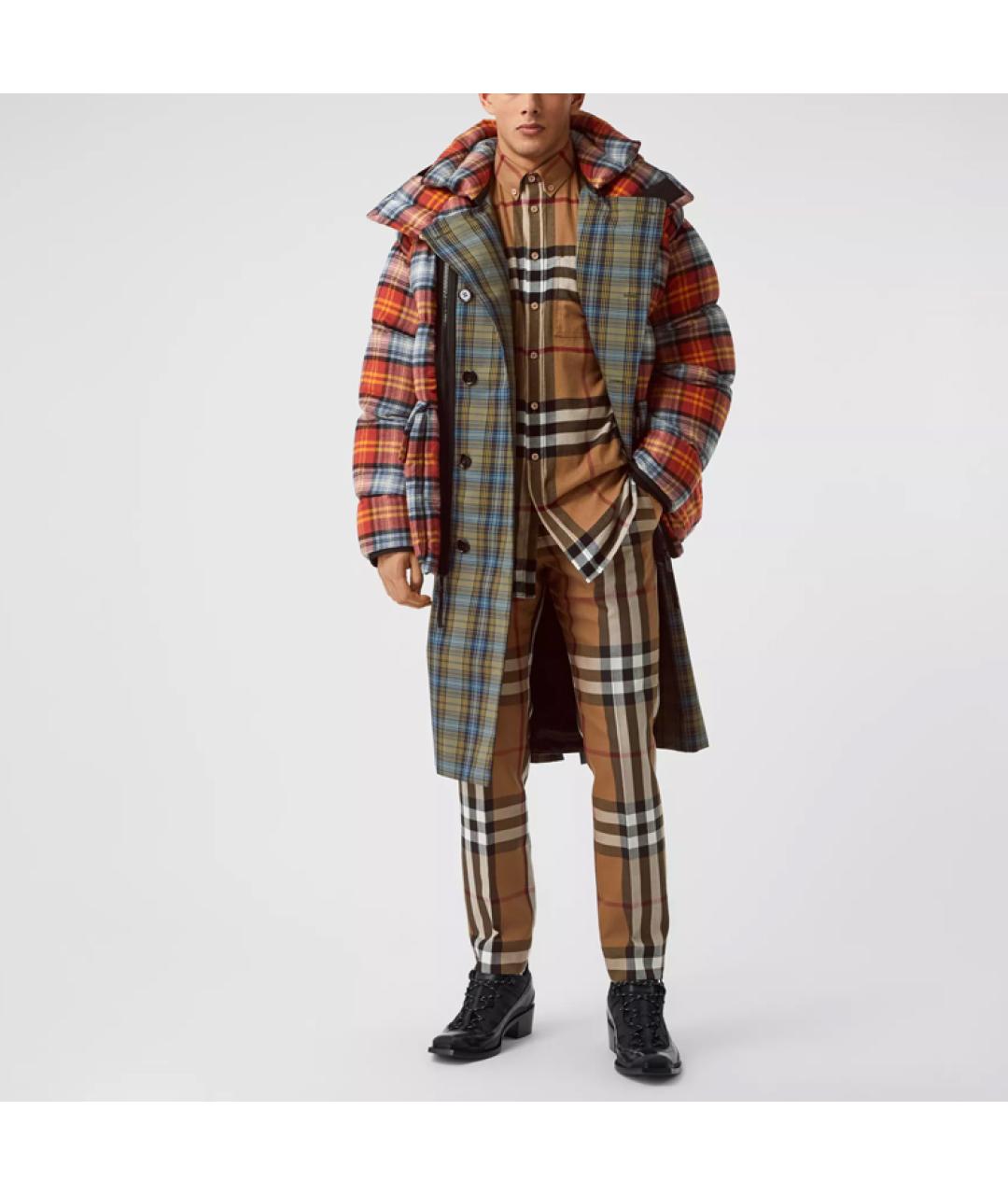 BURBERRY Коричневая хлопковая кэжуал рубашка, фото 2