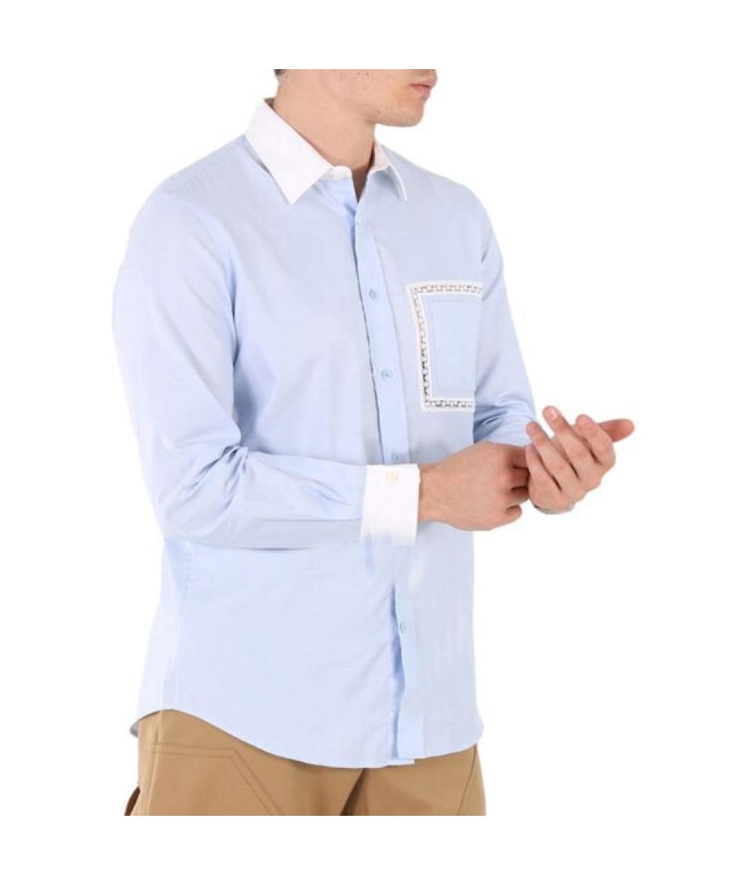 BURBERRY Синяя кэжуал рубашка, фото 4