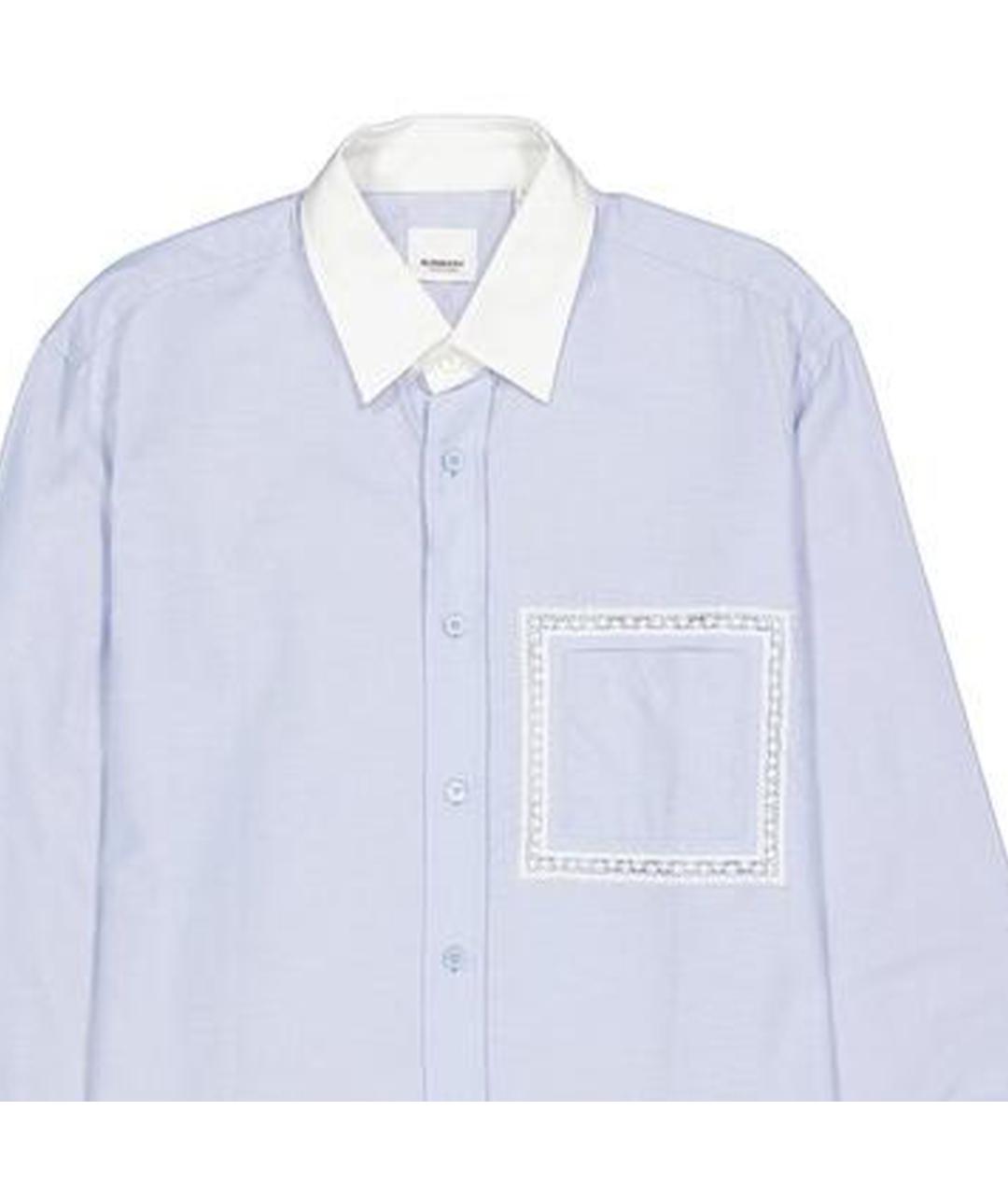 BURBERRY Синяя кэжуал рубашка, фото 5