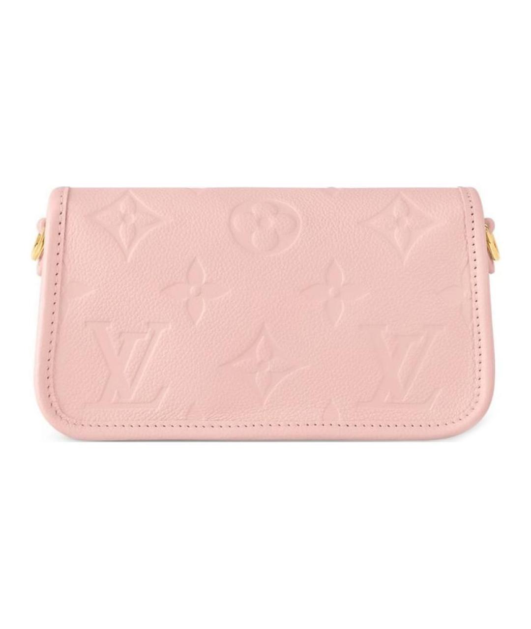 LOUIS VUITTON Розовая кожаная сумка с короткими ручками, фото 3