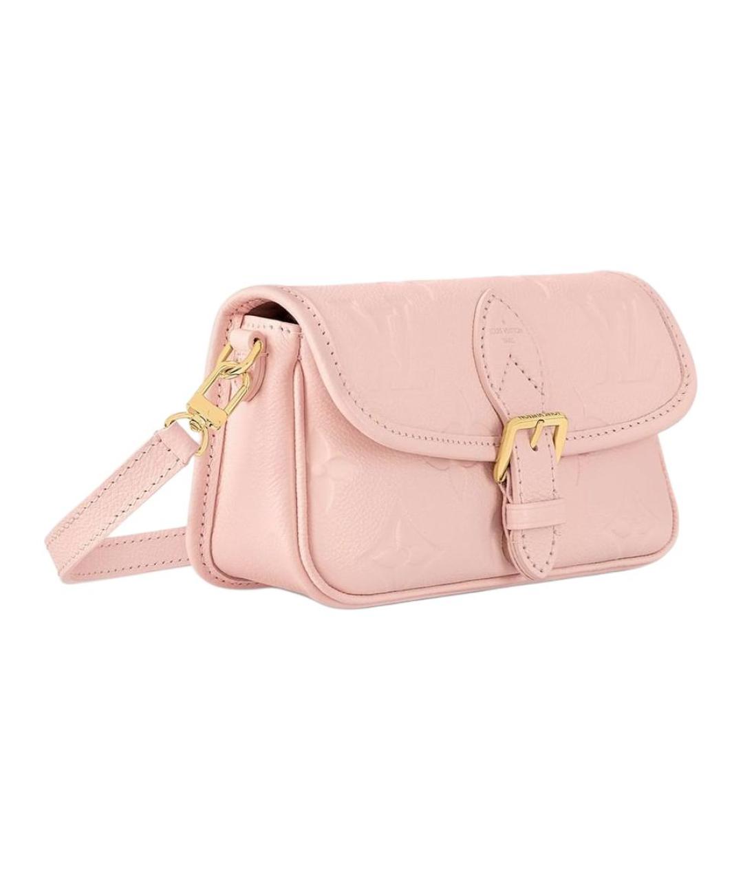 LOUIS VUITTON Розовая кожаная сумка с короткими ручками, фото 2