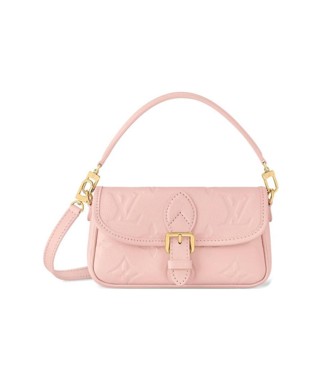 LOUIS VUITTON Розовая кожаная сумка с короткими ручками, фото 1
