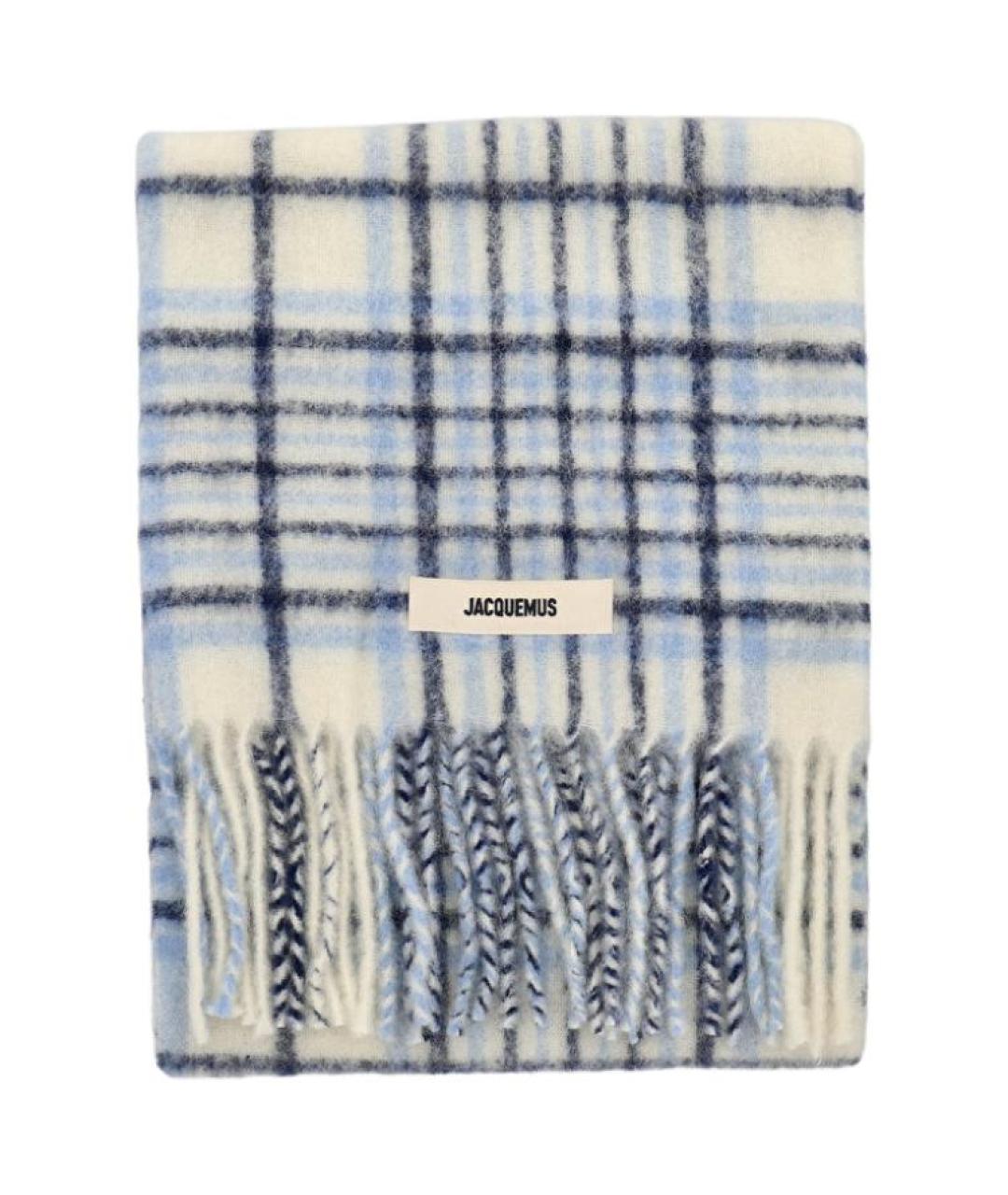 JACQUEMUS Голубой шарф, фото 3