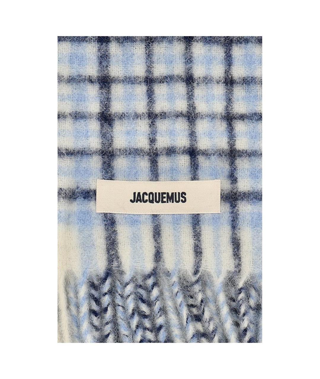 JACQUEMUS Голубой шарф, фото 5