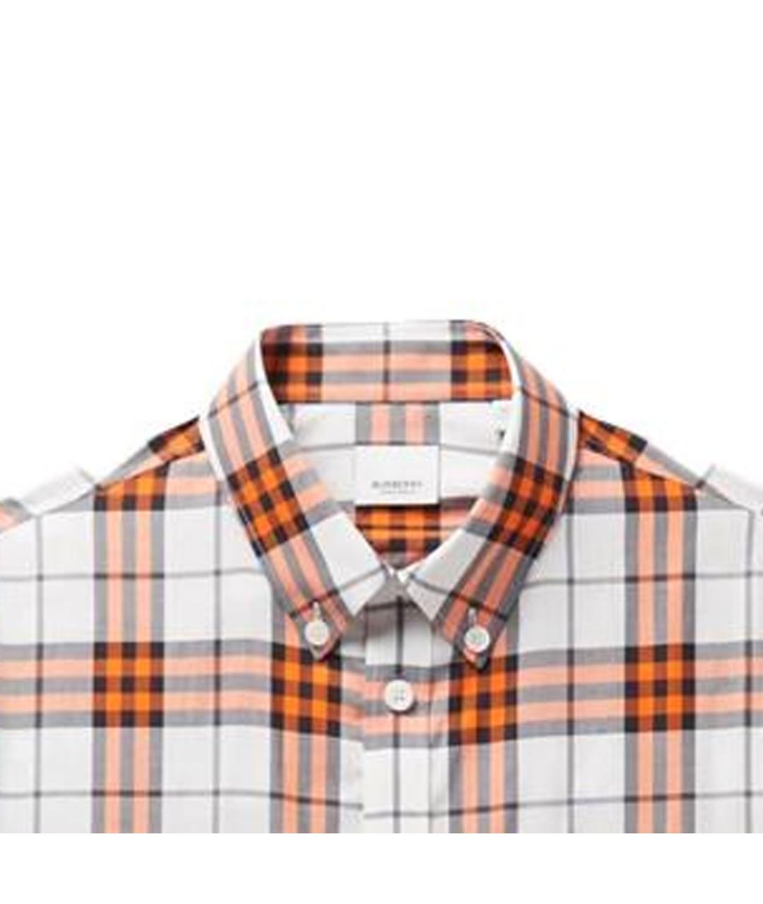 BURBERRY Красная хлопковая кэжуал рубашка, фото 2