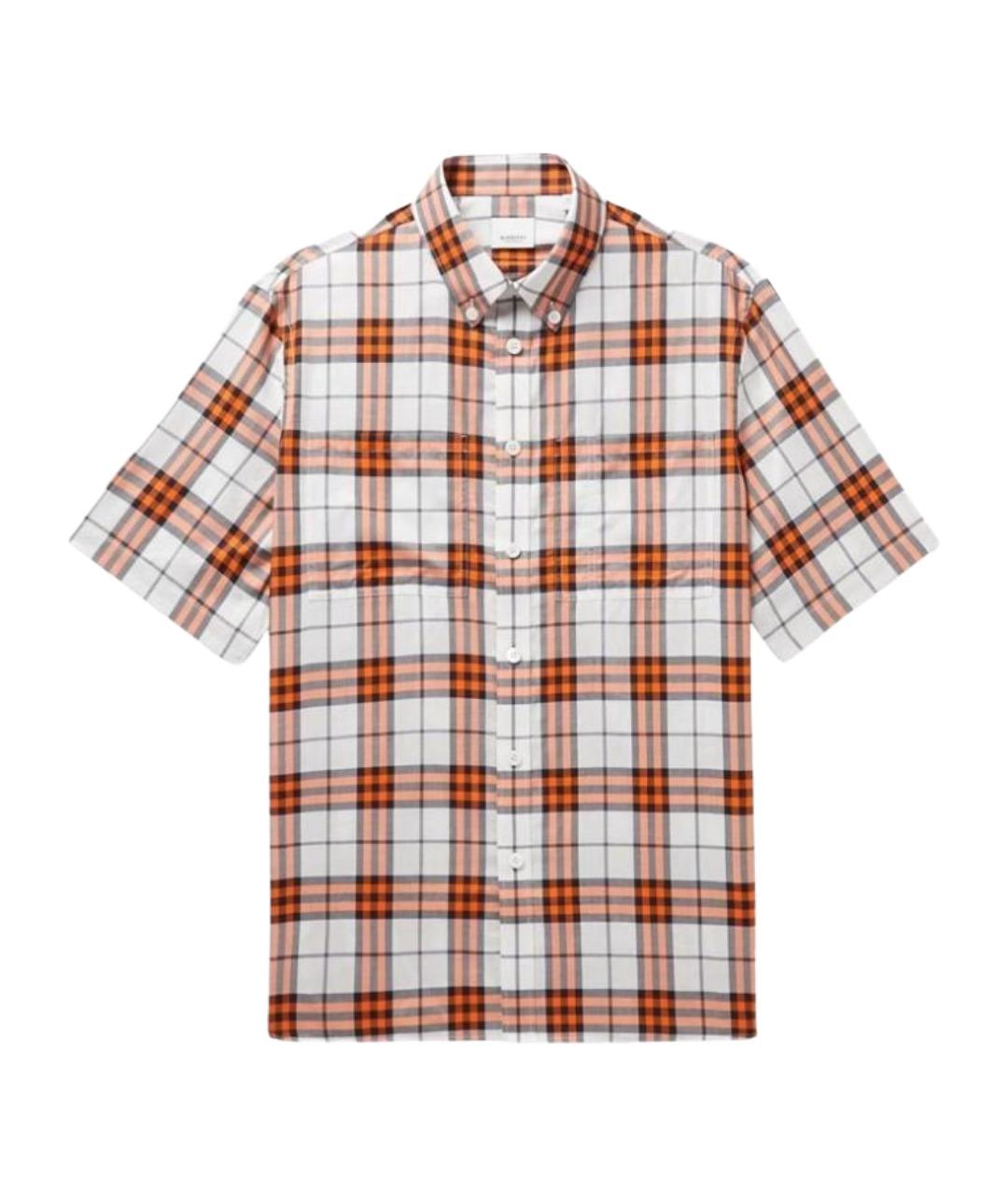 BURBERRY Красная хлопковая кэжуал рубашка, фото 1