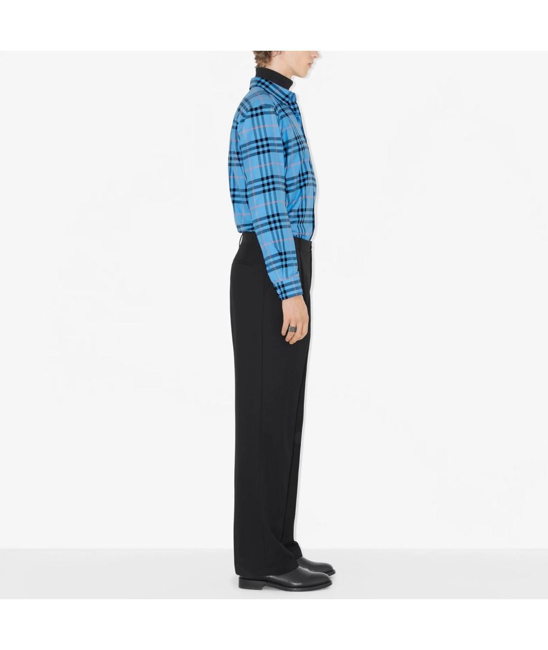 BURBERRY Синяя кэжуал рубашка, фото 4
