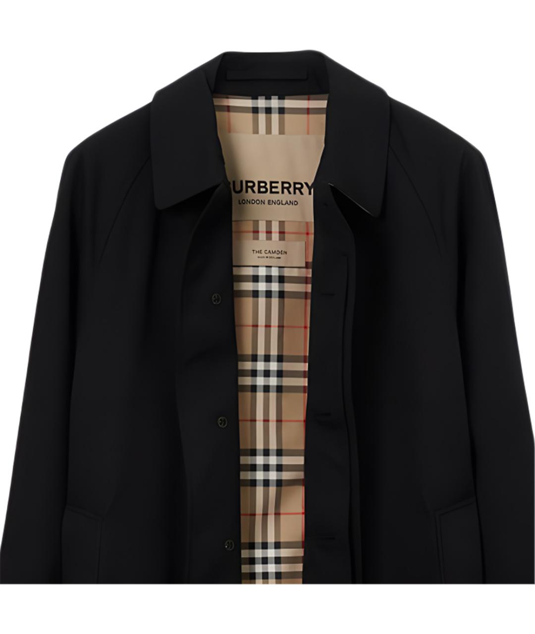 BURBERRY Черный тренч / плащ, фото 6