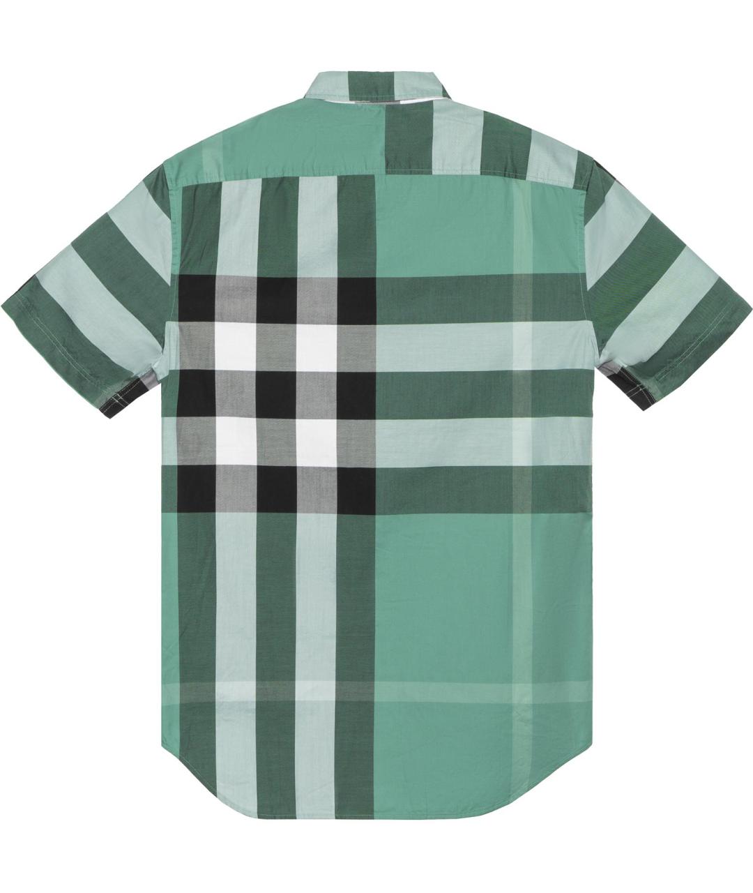 BURBERRY Зеленая хлопковая кэжуал рубашка, фото 2