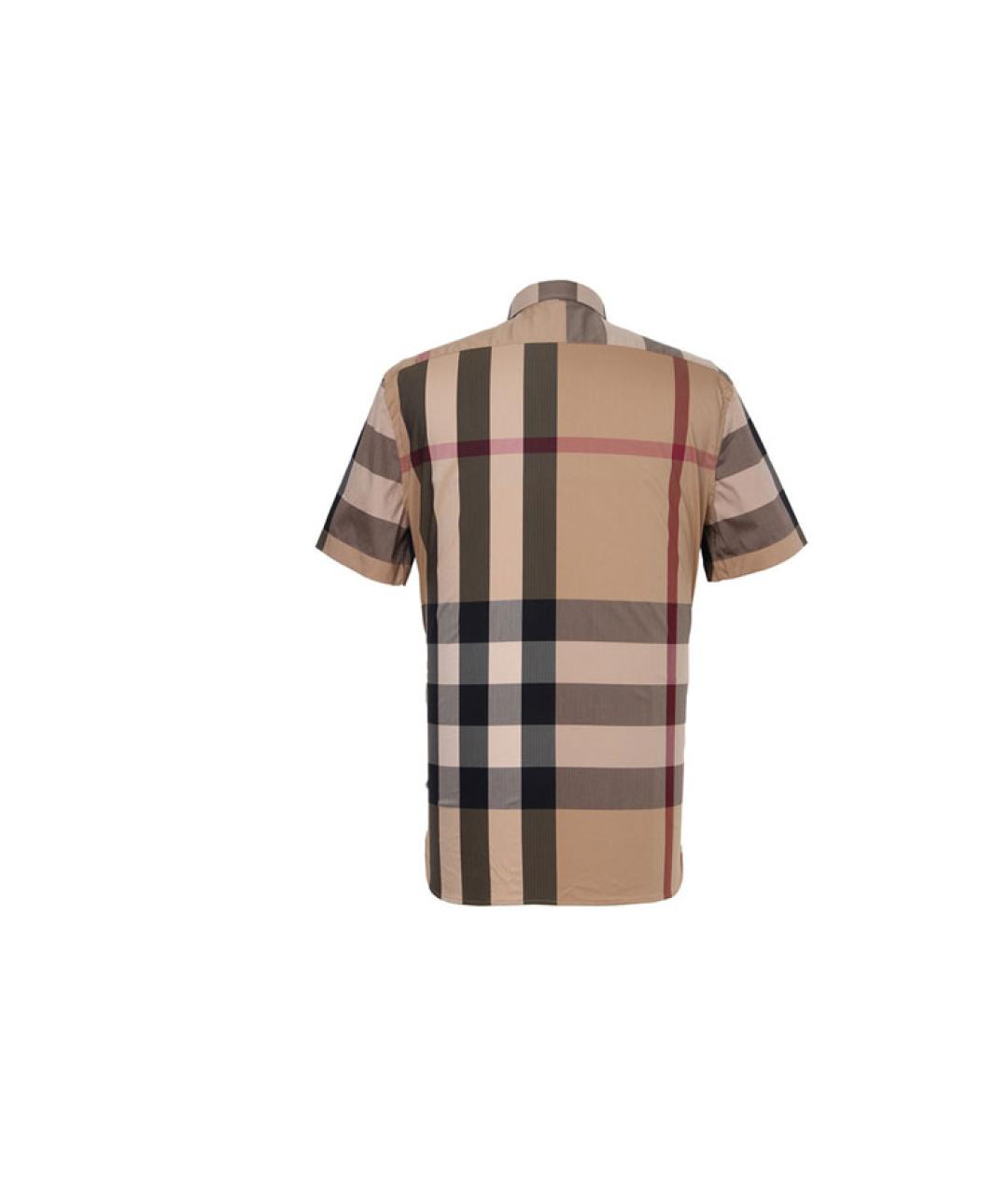BURBERRY Бежевая хлопковая кэжуал рубашка, фото 2